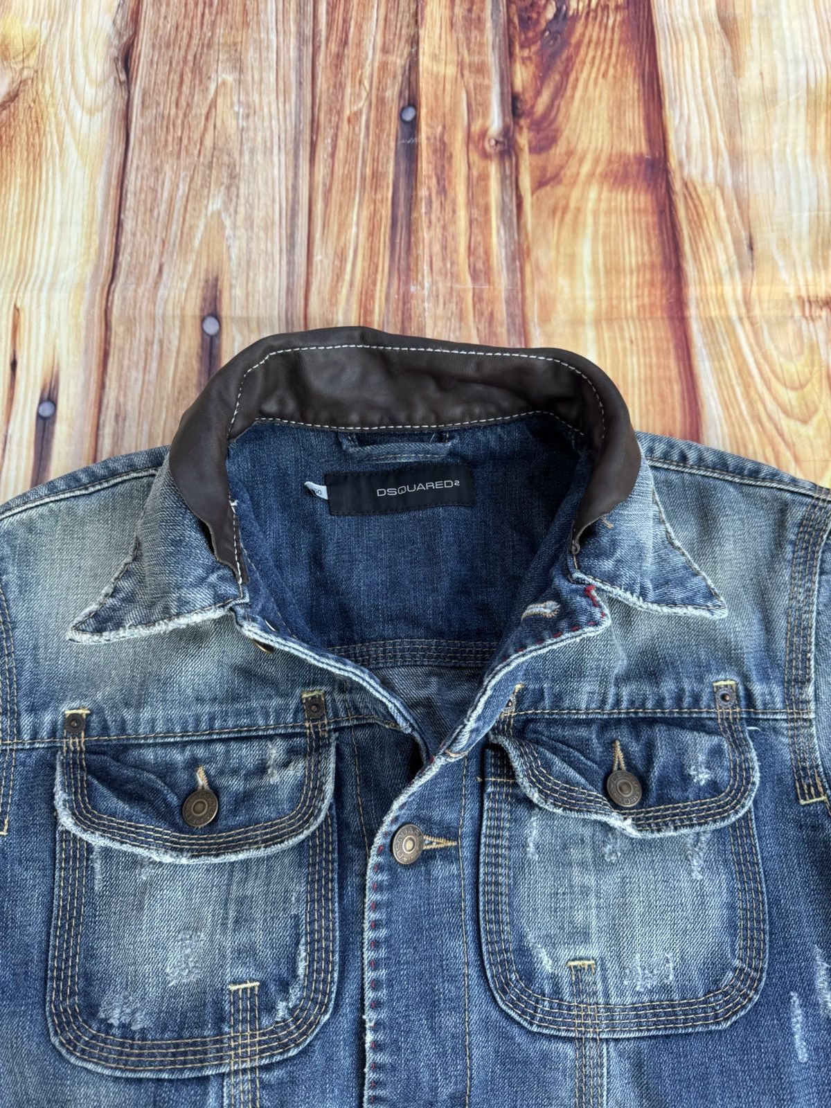 Dsquared2 × Vintage Vintage jackets Dsquared2 y2k drill Japan Style Size US S / EU 44-46 / 1 - 5 Thumbnail