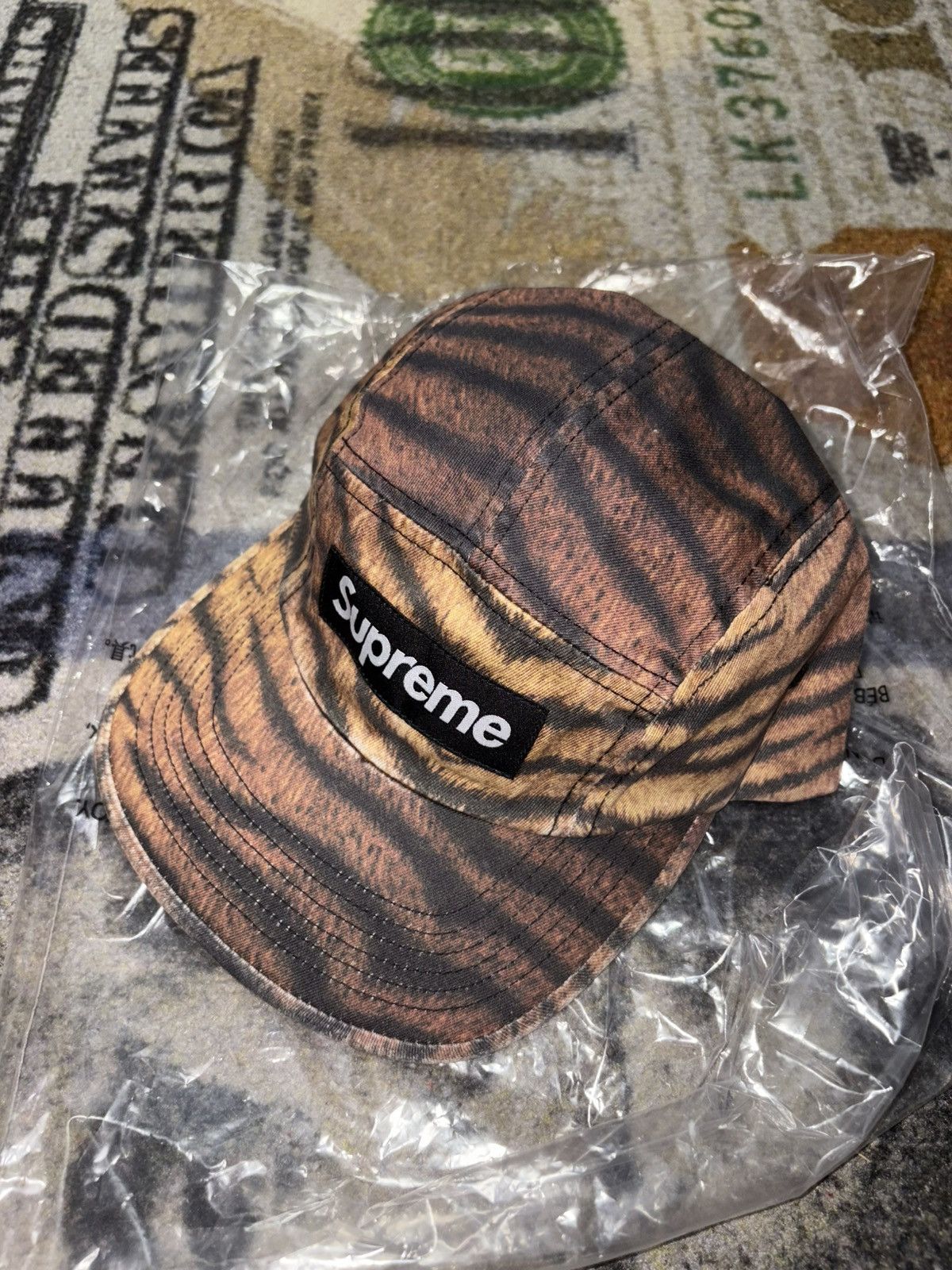 Supreme Supreme Washed Chino Twill Camp Cap (FW25) Tiger