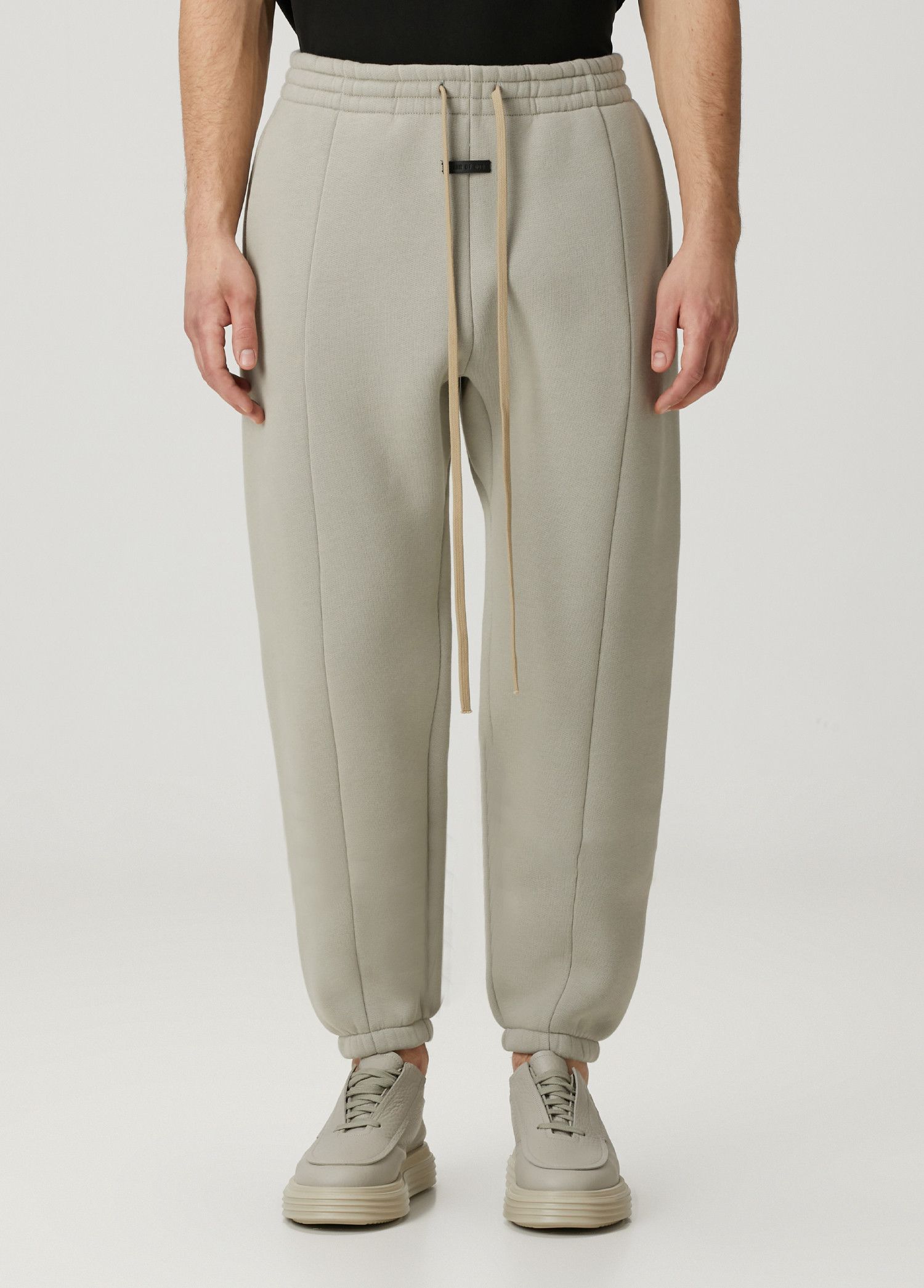 Fear of God FEAR OF GOD beige fleece heavy sweatpants Medium q Size US 32 / EU 48 - 1 Thumbnail