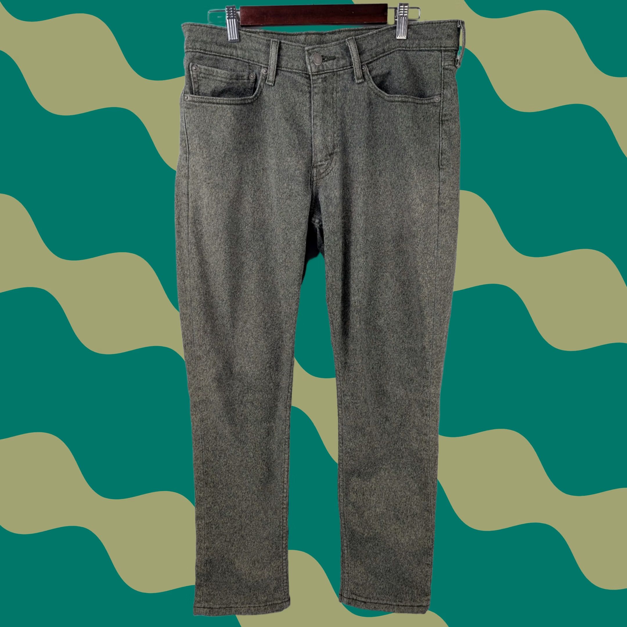 Levi's Levi's 511 Jeans Slim Straight 34x30 Green Gray Granite Denim Cotton Polyester Men Regular 5-Pocket Inseam 30 Size US 34 / EU 50 - 1 Thumbnail