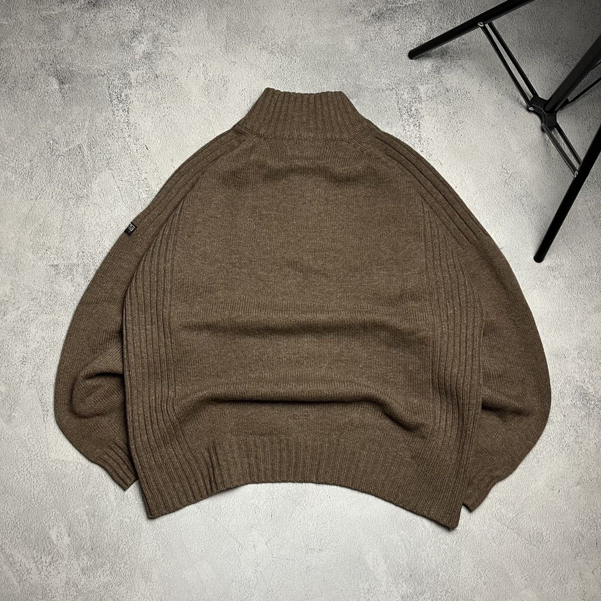 Napapijri × Vintage Vintage Napapijri Geographic knit zip sweater outdoor Size US XL / EU 56 / 4 - 2 Thumbnail