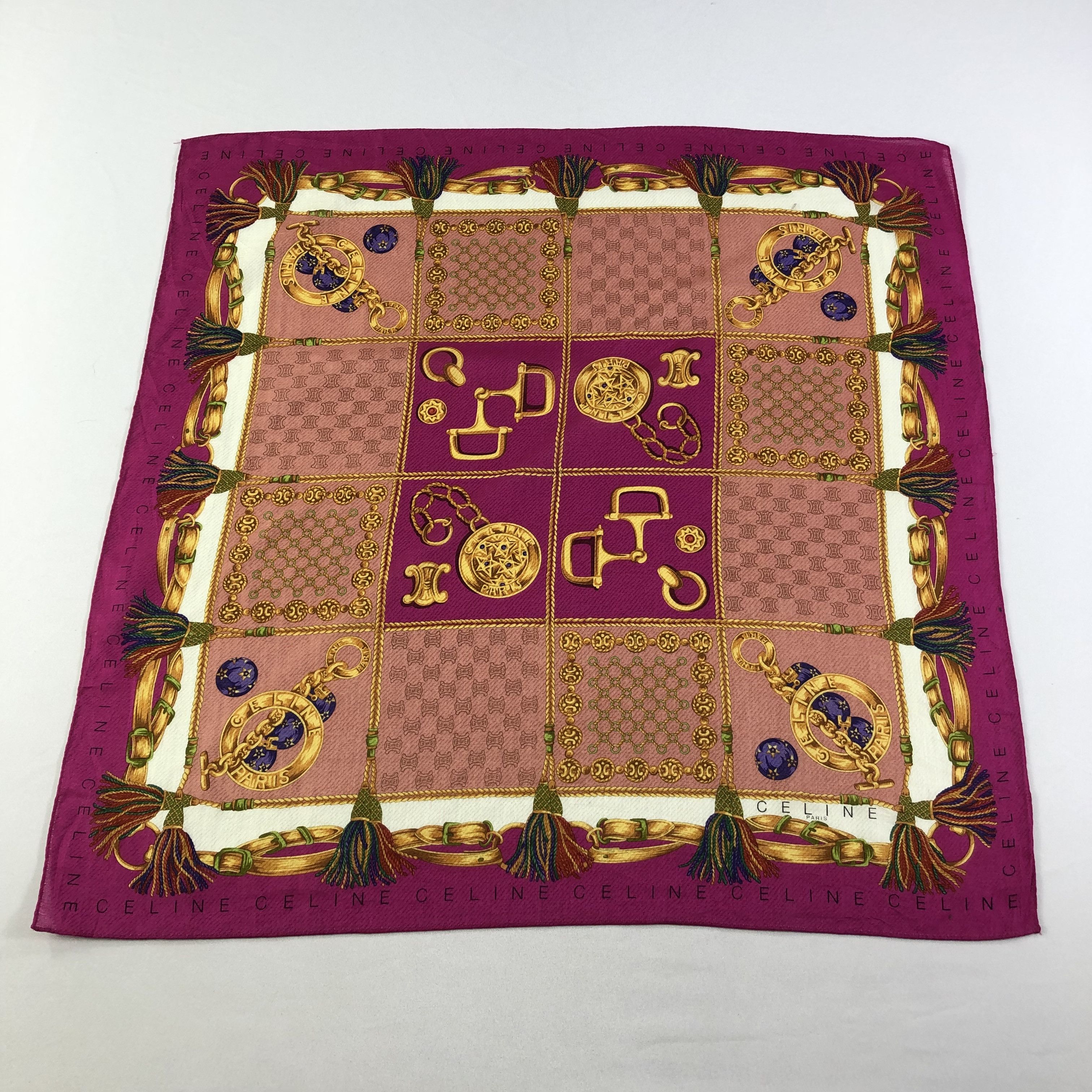 Celine Celine Handkerchief Neckerchief Bandana H1882 Size ONE SIZE - 2 Thumbnail