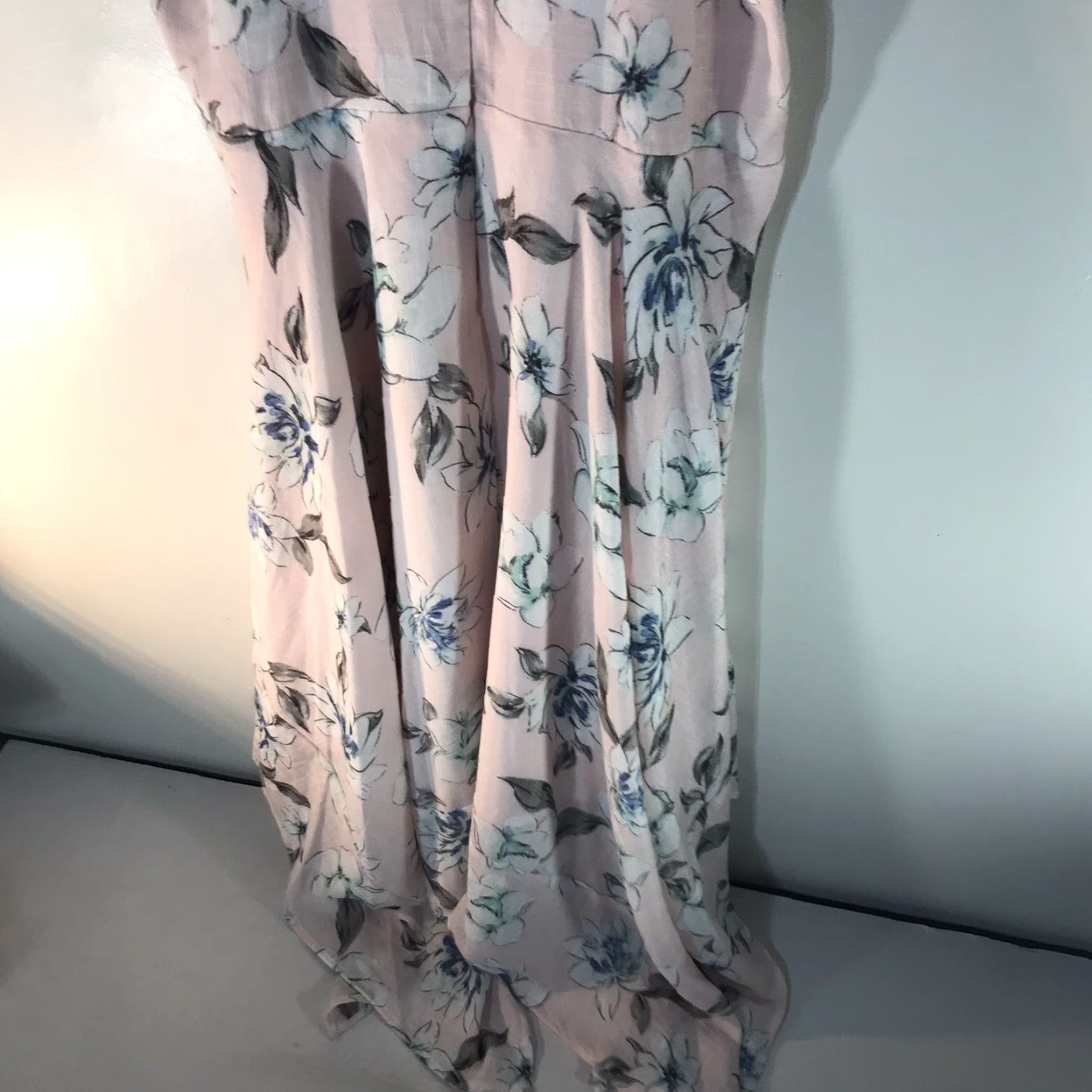 Vintage Candies Floral Strappy Maxi Dress Womens XL Light Pink Long Summer Party Size XL / US 12-14 / IT 48-50 - 6 Thumbnail