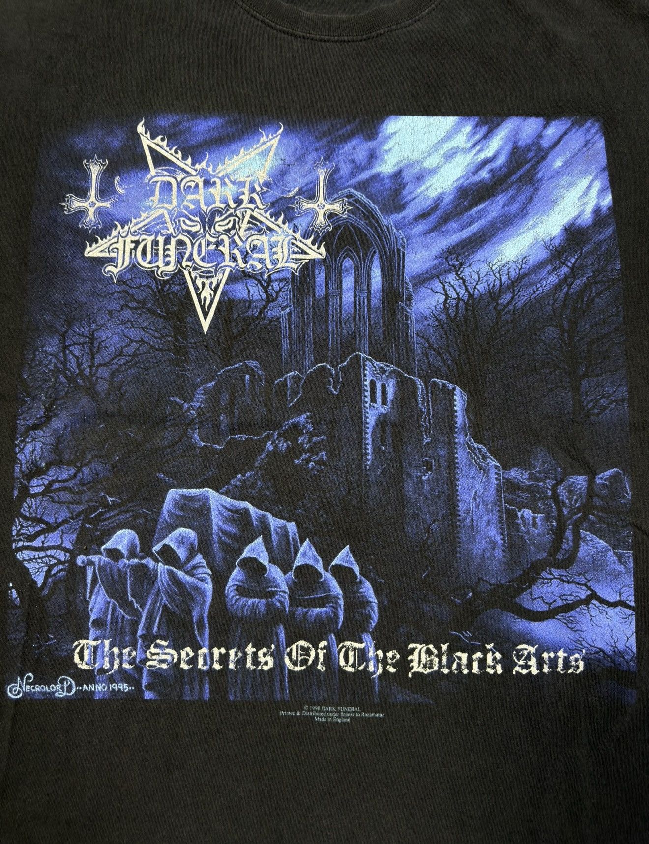 Band Tees *RARE* 1998 VINTAGE TEE BLACK METAL DARK FUNERAL Size US XL / EU 56 / 4 - 3 Thumbnail