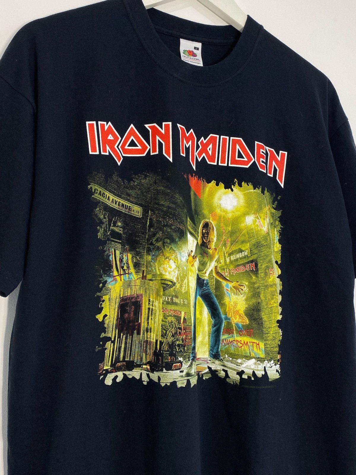 Band Tees Vintage Iron Maiden Eddie Rips Up Europe Rock Band Tour Tee Size US L / EU 52-54 / 3 - 4 Thumbnail
