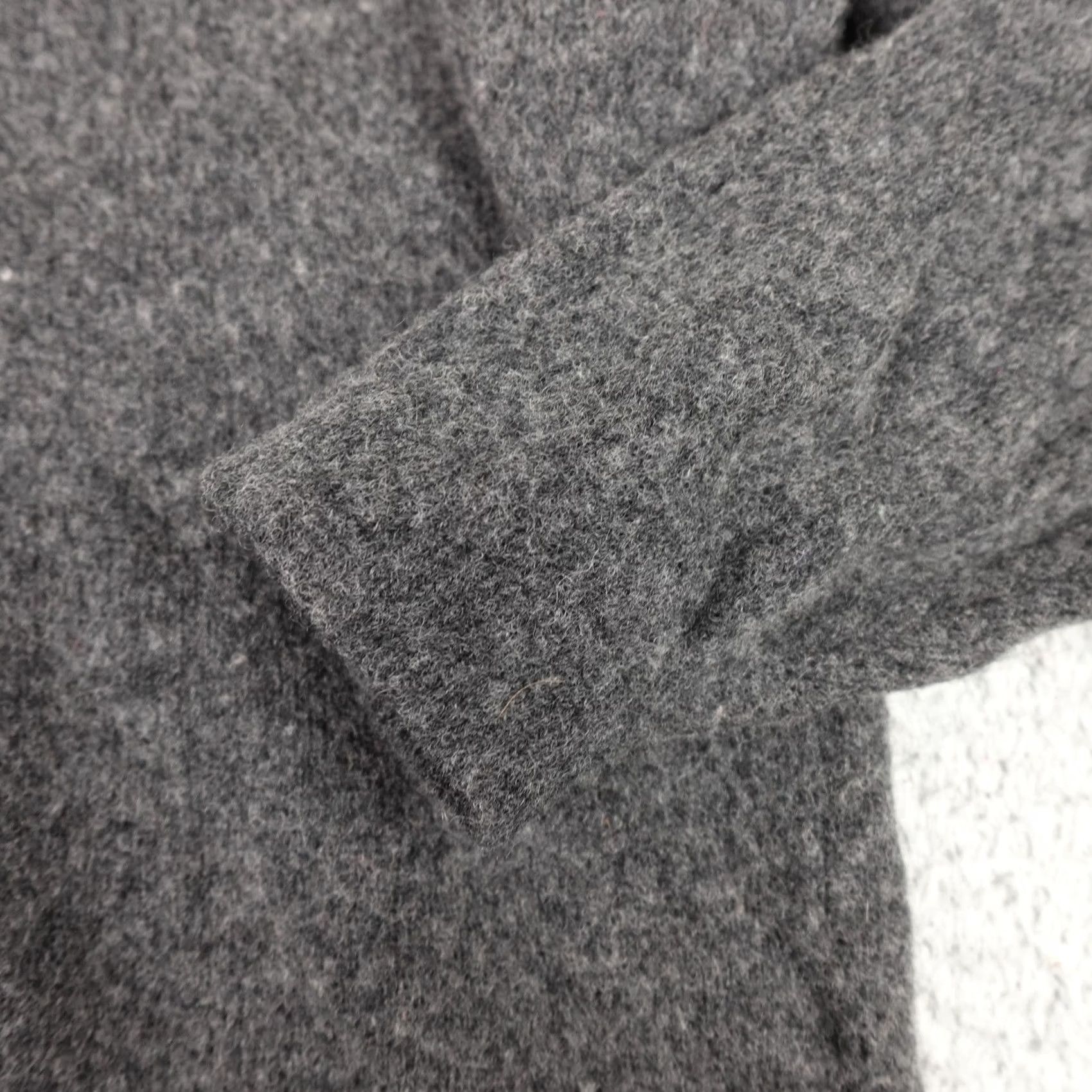 Vintage Woolrich Sweater Mens Large Gray Stripe Pullover Wool/Cotton Knit Mock Neck Long Sleeve Heavyweight Outdoor Casual Business Winter Size US L / EU 52-54 / 3 - 5 Thumbnail