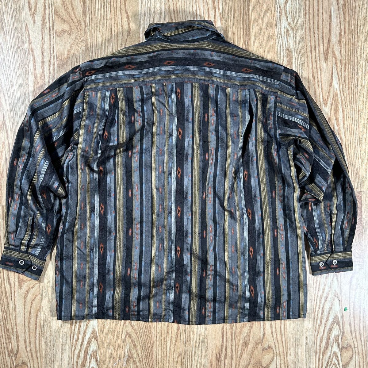 Kenzo VTG 90s Kenzo Paris Abstract African Textiles Dress Shirt Size US M / EU 48-50 / 2 - 3 Thumbnail