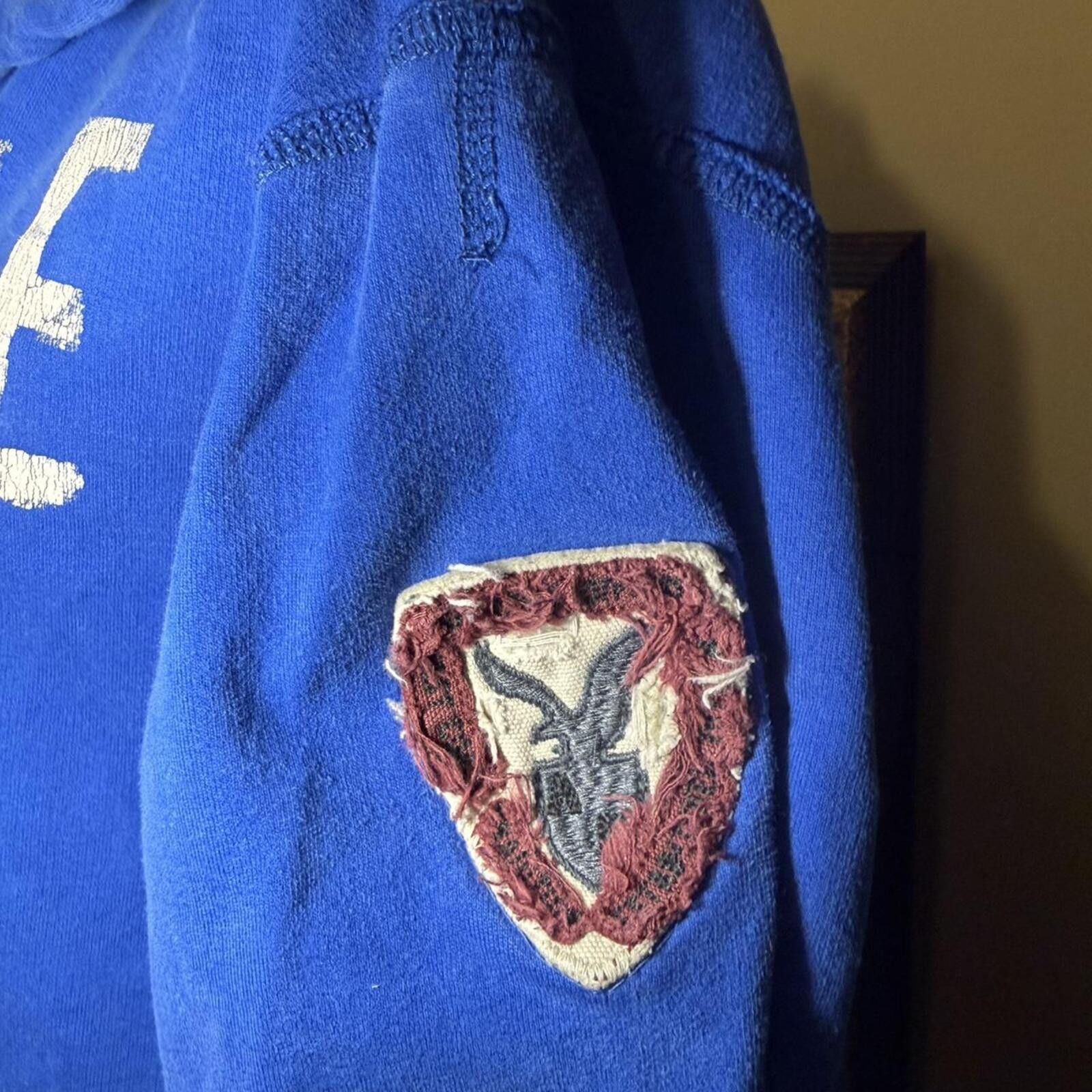 American Eagle Outfitters VINTAGE Y2K American Eagle Blue Hoodie Size L / US 10 / IT 46 - 3 Thumbnail