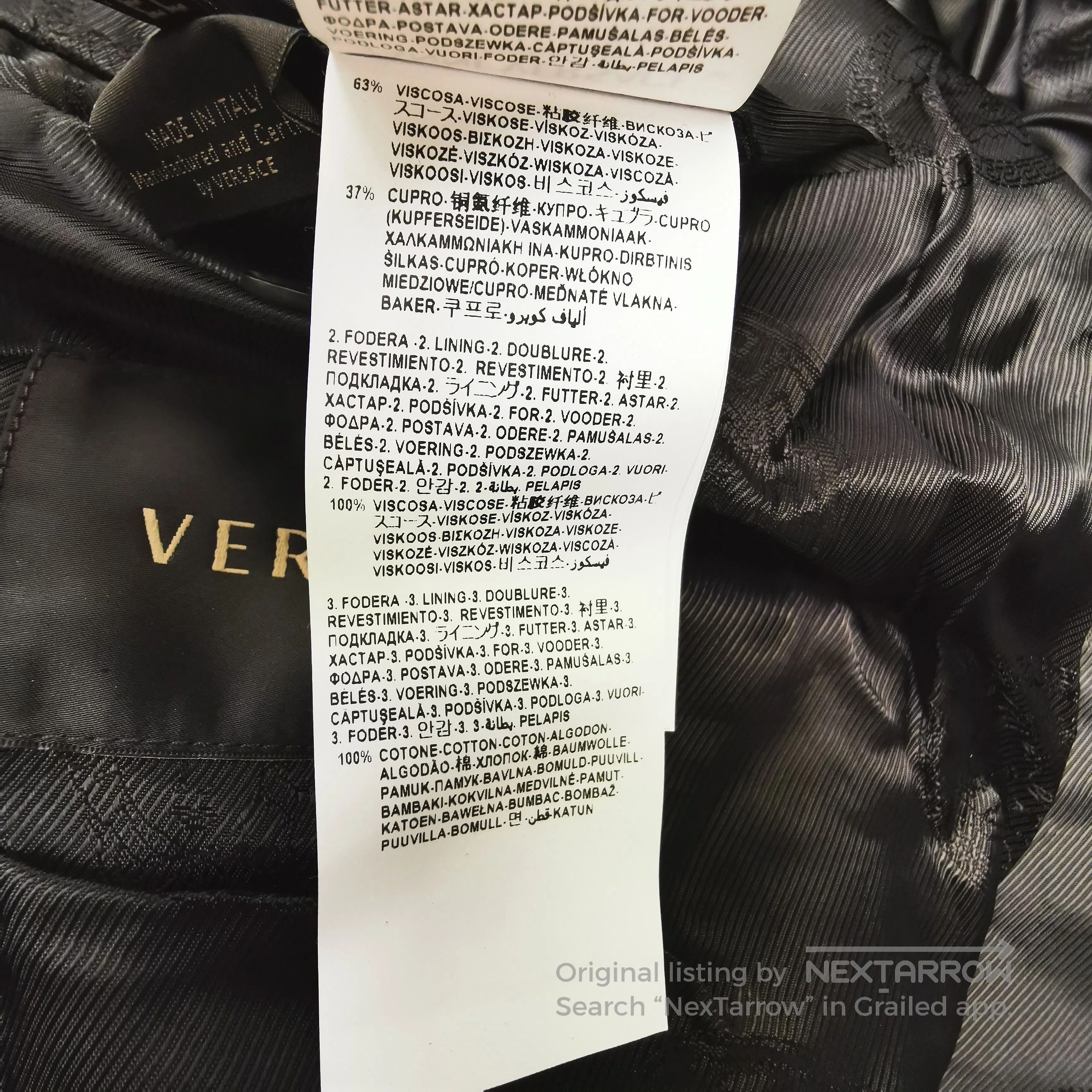 Versace Versace Black M Size 30 Waist Suit. Size US XL / EU 56 / 4 - 8 Thumbnail