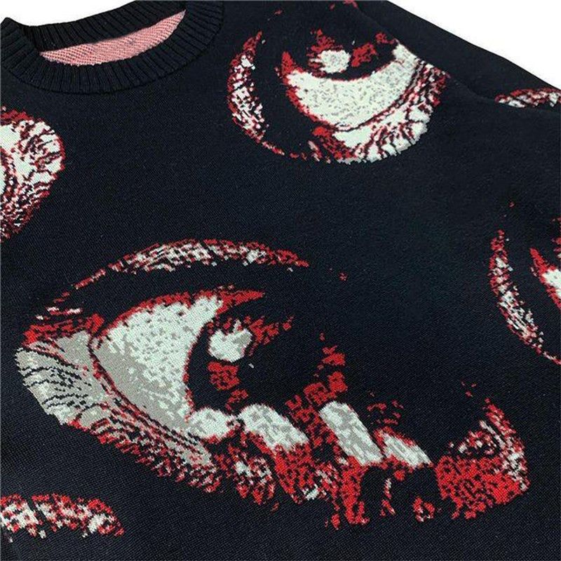 Japanese Brand × Vintage Gothic Knitted Sweater Size US L / EU 52-54 / 3 - 2 Thumbnail