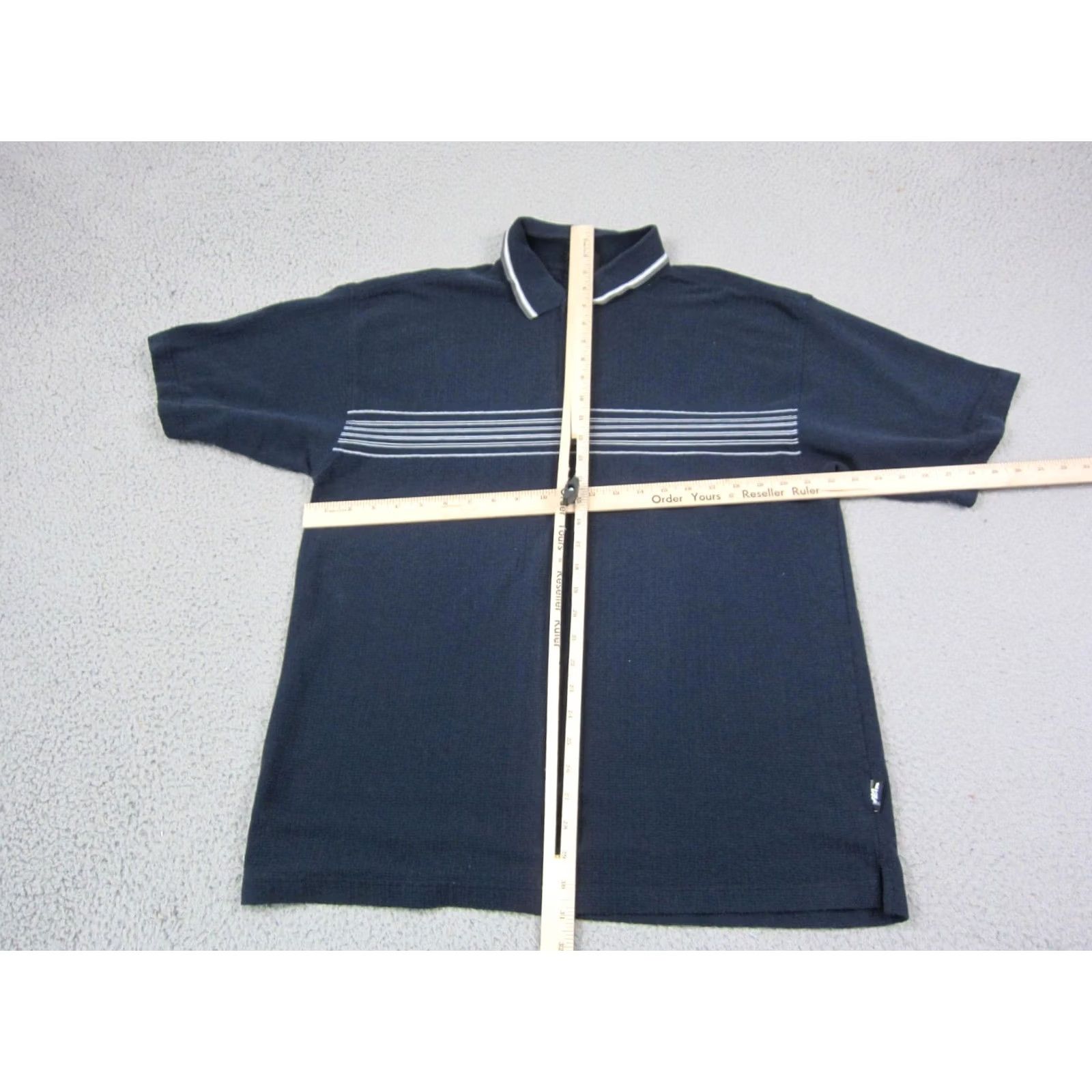 No Fear VINTAGE No Fear Polo Shirt Mens XL Blue Golf Y2K Striped Knit Polo Size US XL / EU 56 / 4 - 6 Thumbnail