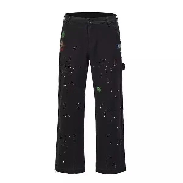 Other Paint Detail Patchwork Cargo Flared Pants Size US 32 / EU 48 - 3 Thumbnail