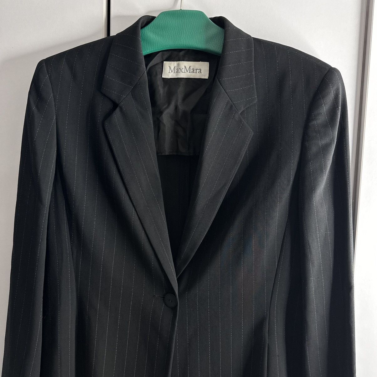 Designer Max Mara Blazers Jacket Black Size L / US 10 / IT 46 - 2 Thumbnail