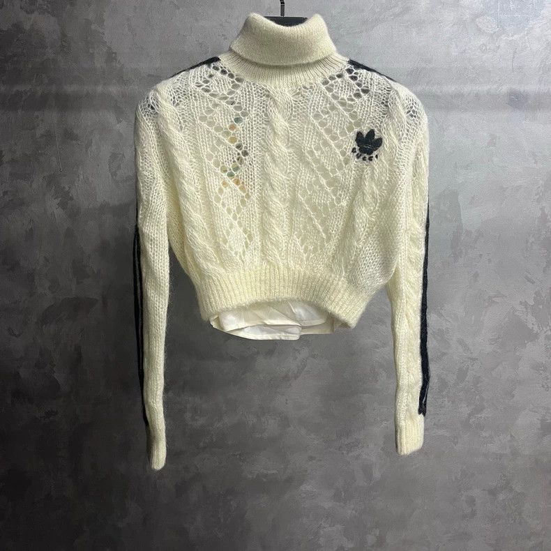 Gucci Gucci Adidas Ivory White Knit Sweater- DMC Size US XS / EU 42 / 0 - 1 Thumbnail