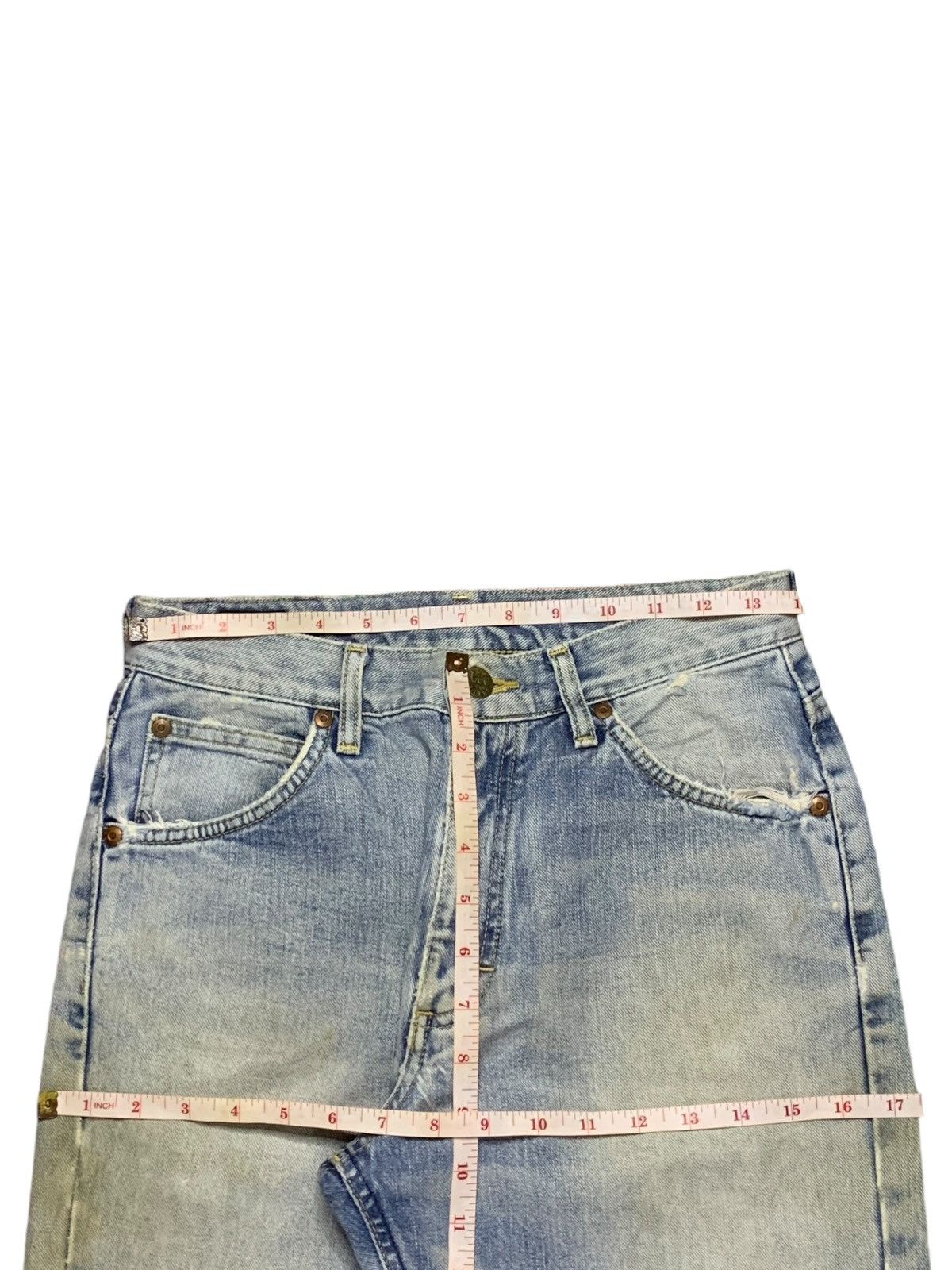Lee SALES🔥Vintage Japanese Lee Mud Wash Distressed Loose Jeans Size US 28 / EU 44 - 12 Thumbnail