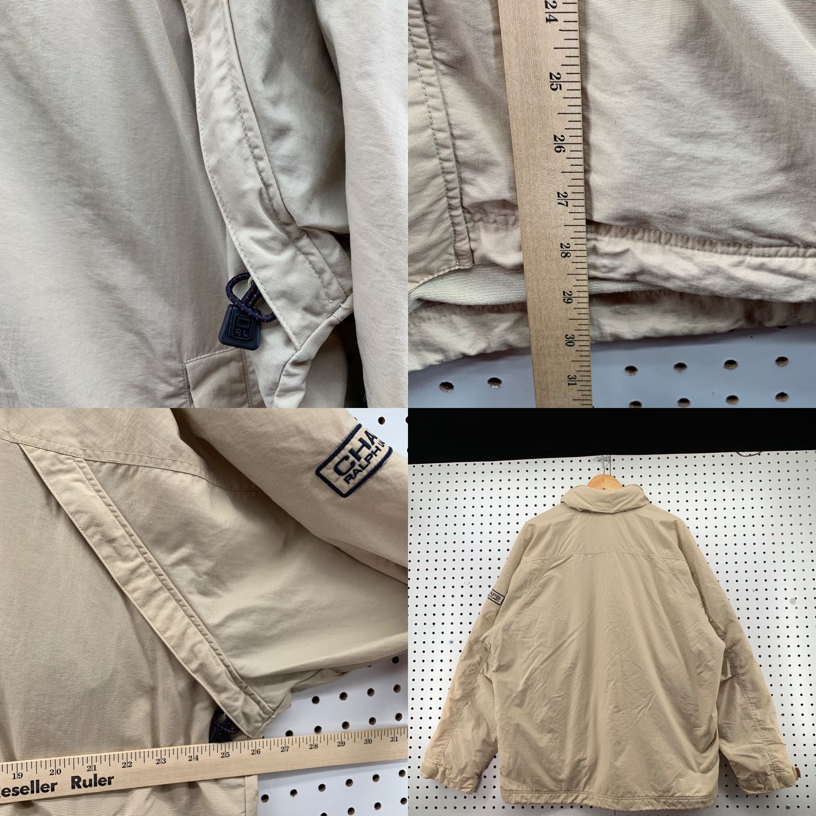 Ralph Lauren VINTAGE CHAPS Ralph Lauren Jacket Mens Large Brown Full Zip Vented 26x30 Hooded Size US L / EU 52-54 / 3 - 8 Thumbnail