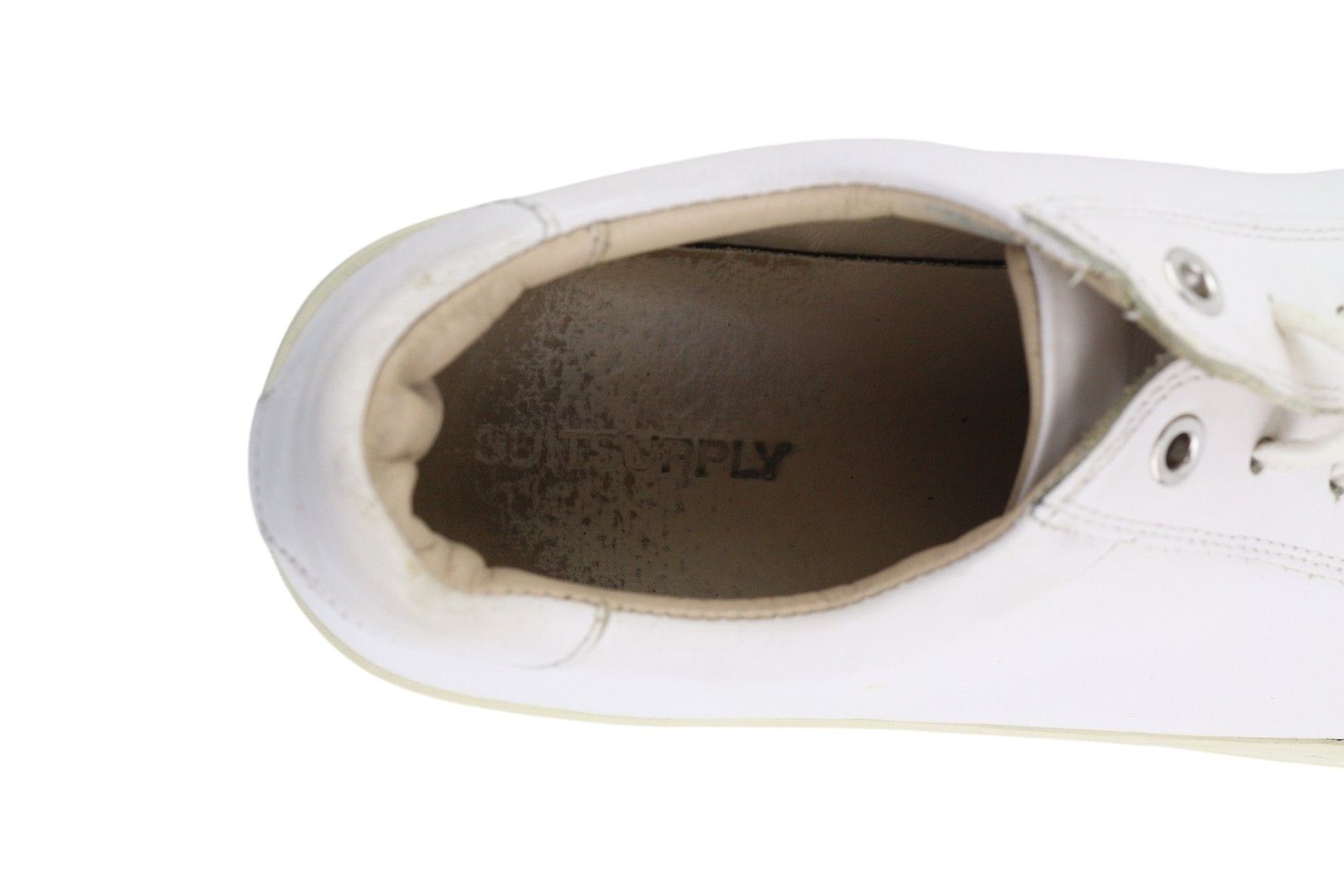Suitsupply FW1404 EU42 White Leather Almond Toe Sneakers 83574 Size US 9 / EU 42 - 9 Thumbnail