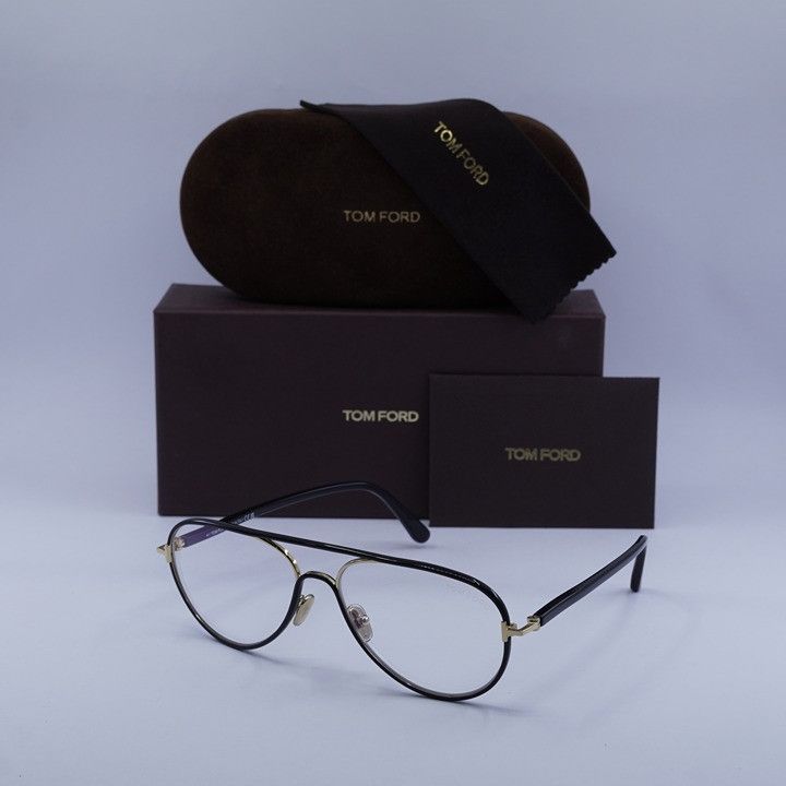Tom Ford Tom Ford FT5897-B 001 Eyeglasses Black 57mm Aviator Frame Size ONE SIZE - 11 Thumbnail