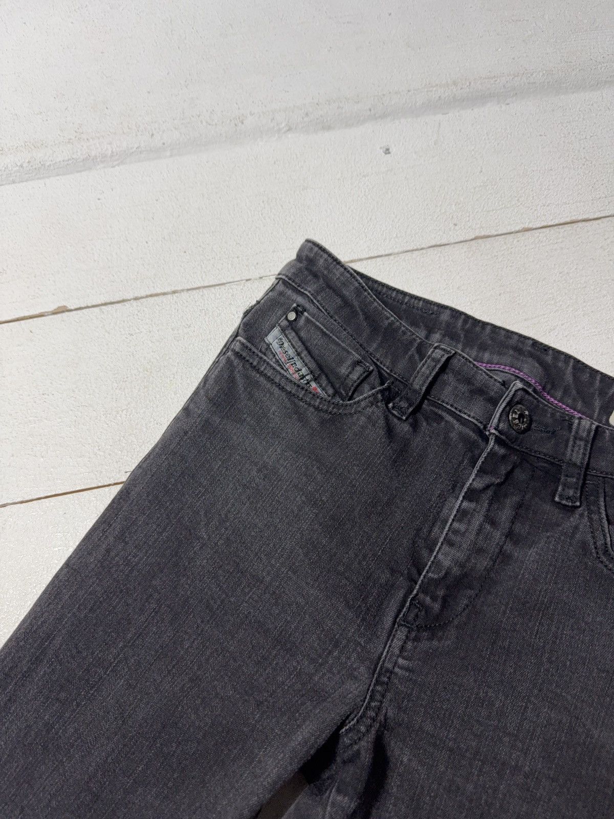 Diesel Luxury Diesel Skinzee Super Slim Skinny Black Stretch Jeans Size 27" / US 4 / IT 40 - 7 Thumbnail