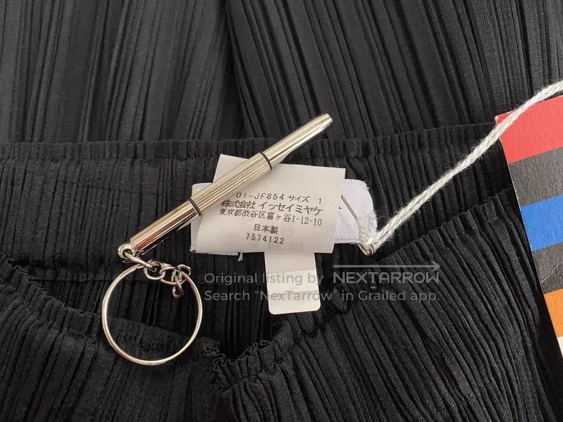 Issey Miyake Issey Miyake size:1 Straight Leg Pants Black Size 31" - 4 Thumbnail