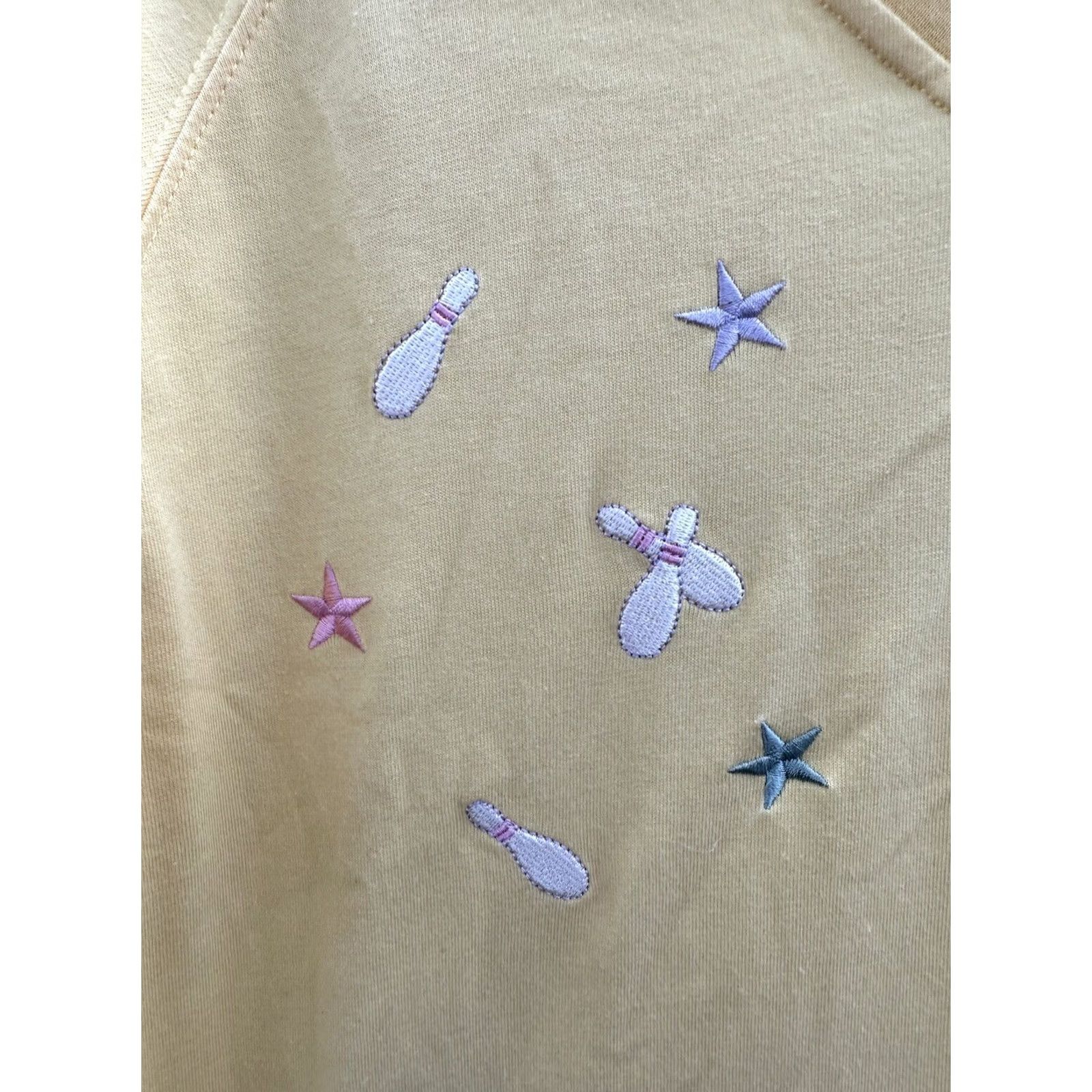 Vintage Womens USBC Shirt Short Sleeve Polo Yellow Embroidered Size Small Shirt Mens? Size S / US 4 / IT 40 - 3 Thumbnail