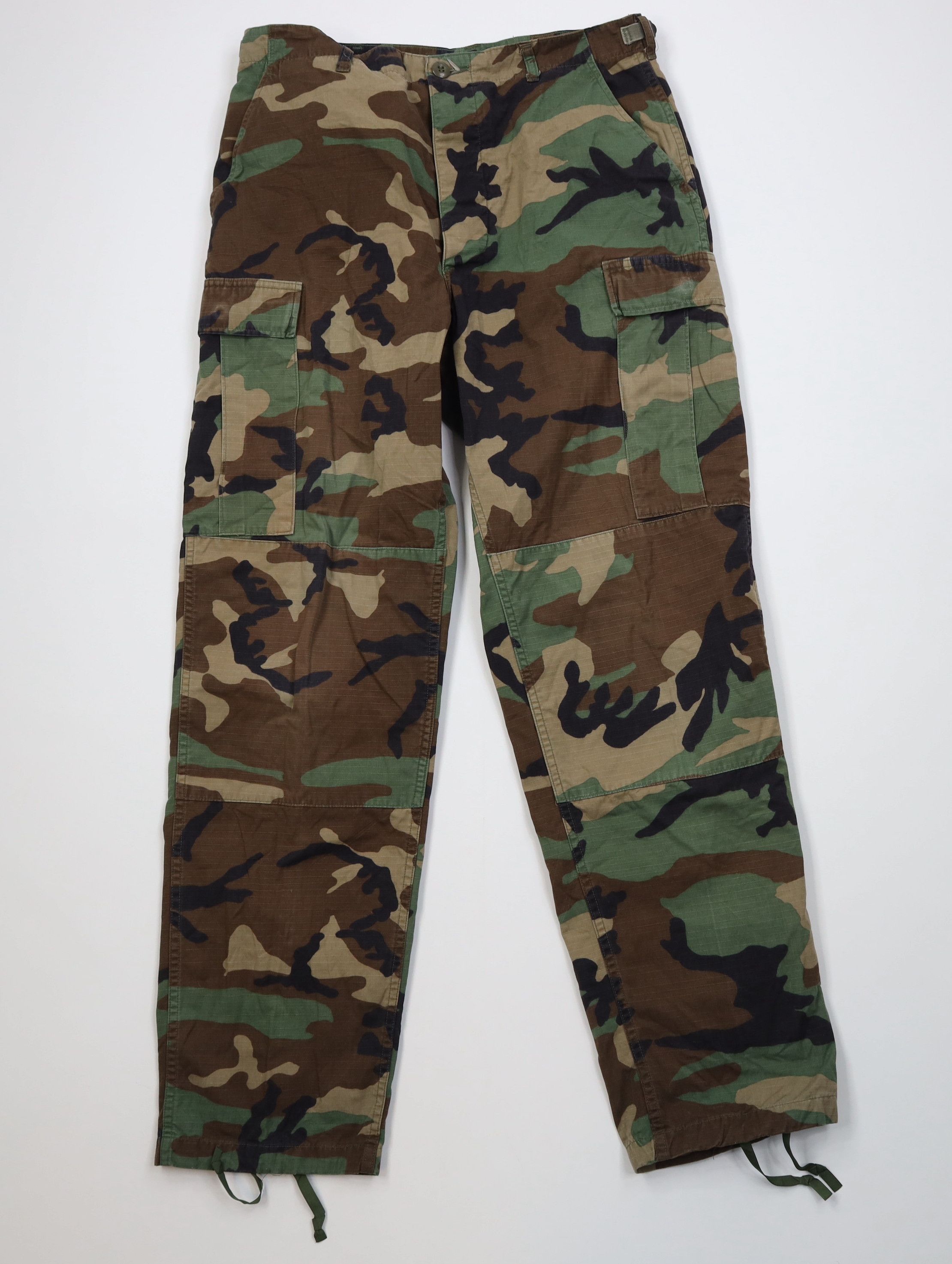 Vintage Vintage 90s USGI Woodland Camouflage Combat Cargo Pants Size US 34 / EU 50 - 1 Thumbnail