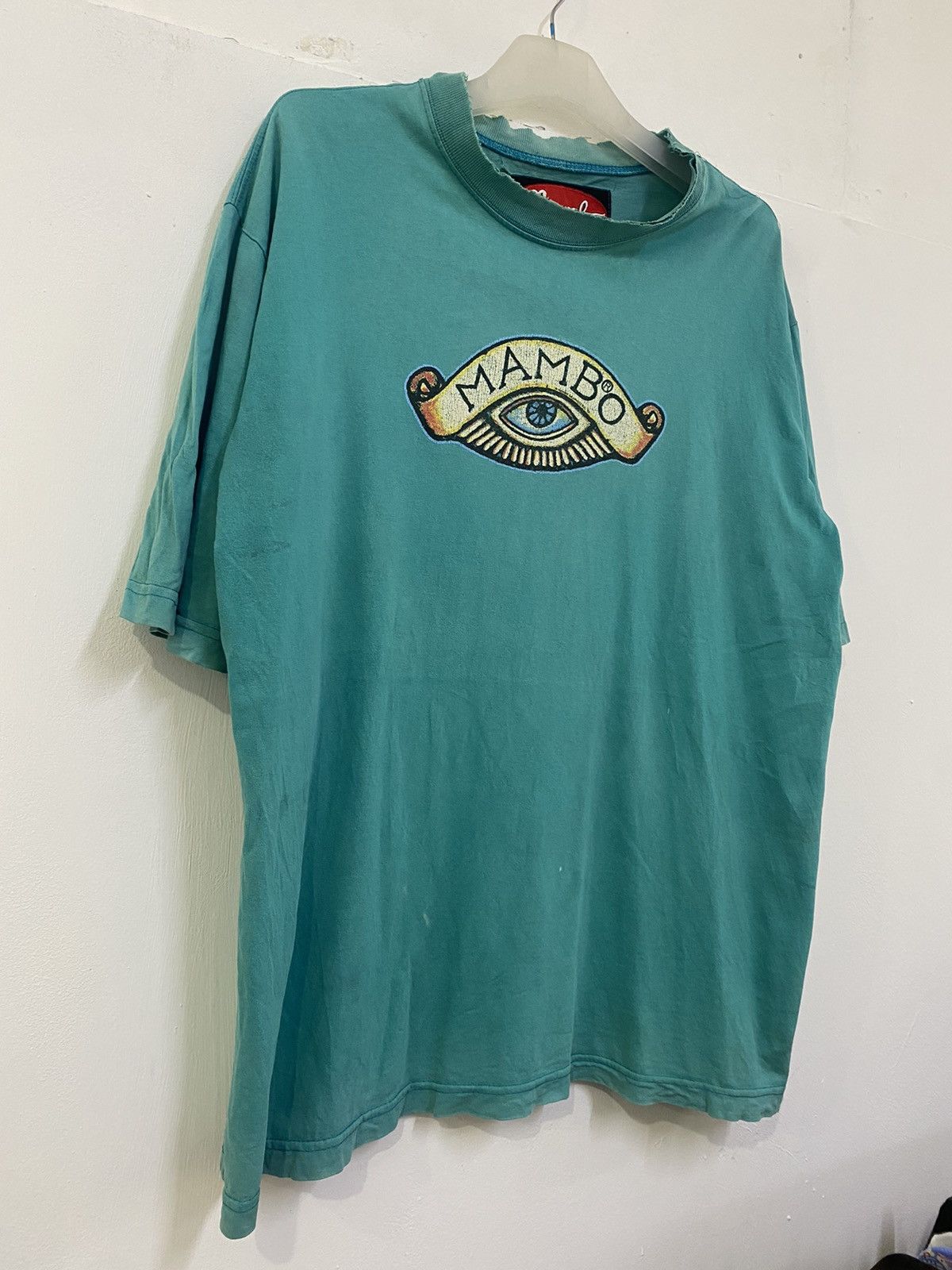 Mambo Distress Damange sunfaded Mambo Jesus Heaven And Hell Size US M / EU 48-50 / 2 - 3 Thumbnail