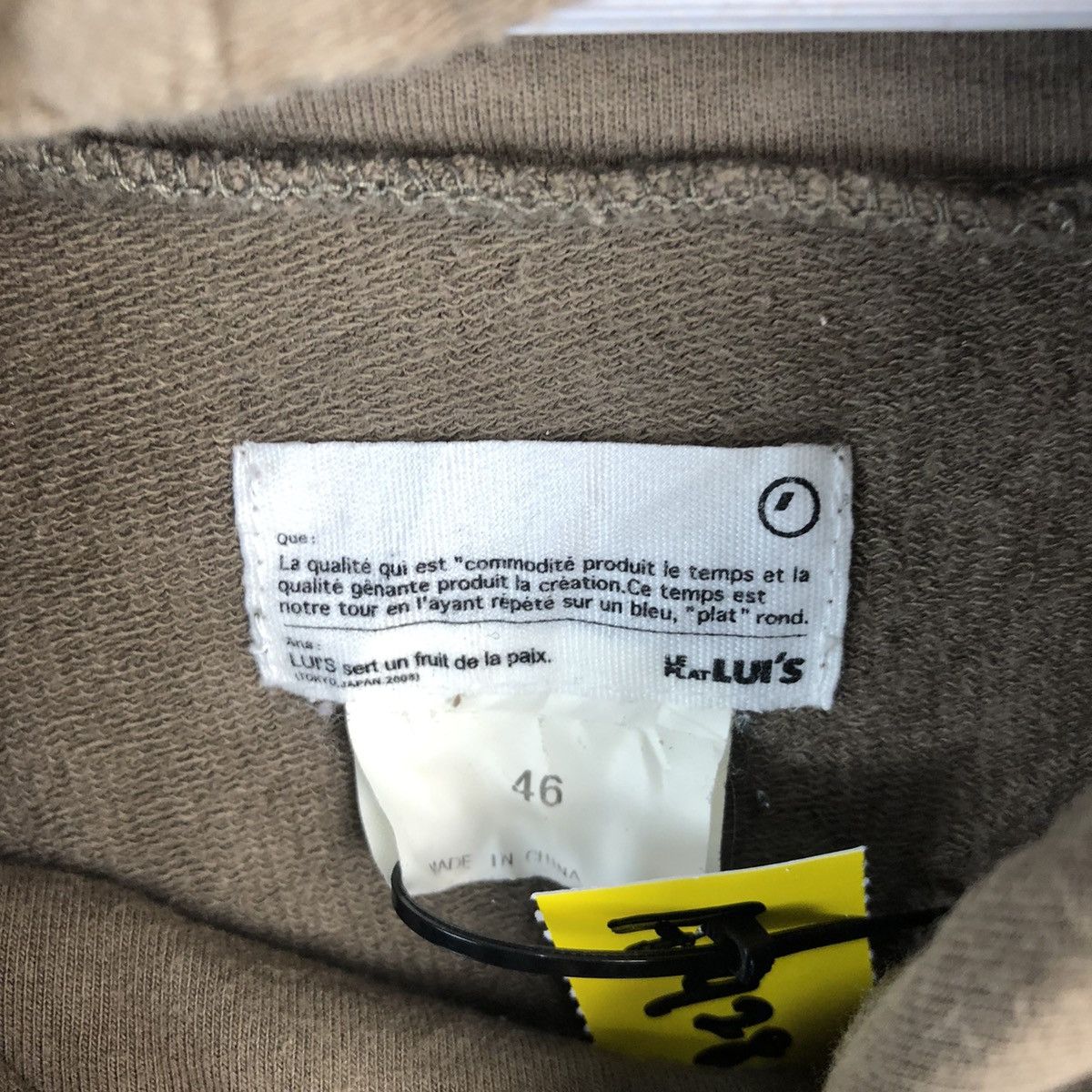 Japanese Brand Le Plat Luis Brown Hoodie sweatshirt #A1928 Size US M / EU 48-50 / 2 - 9 Thumbnail