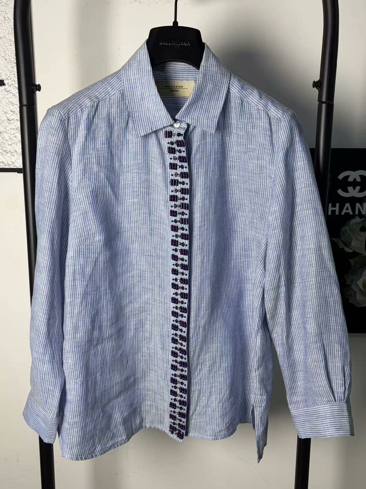 Max Mara Max Mara White Button Up M Women Size M / US 6-8 / IT 42-44 - 1 Thumbnail