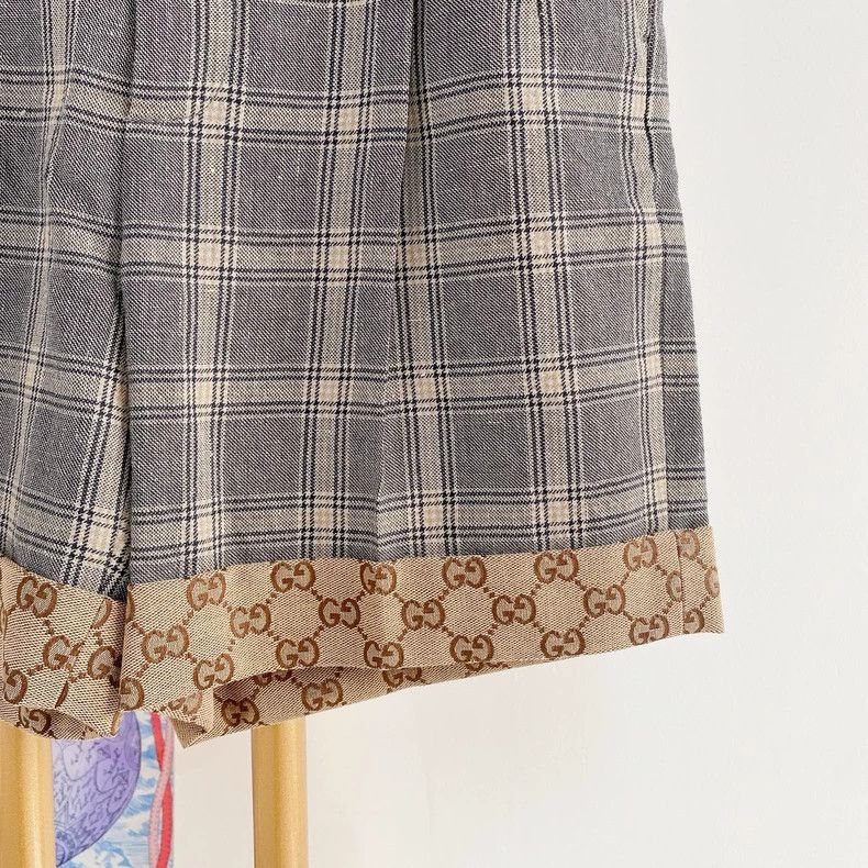 Gucci Gucci Vintage plaid shorts Size 42" / US 20 - 3 Thumbnail