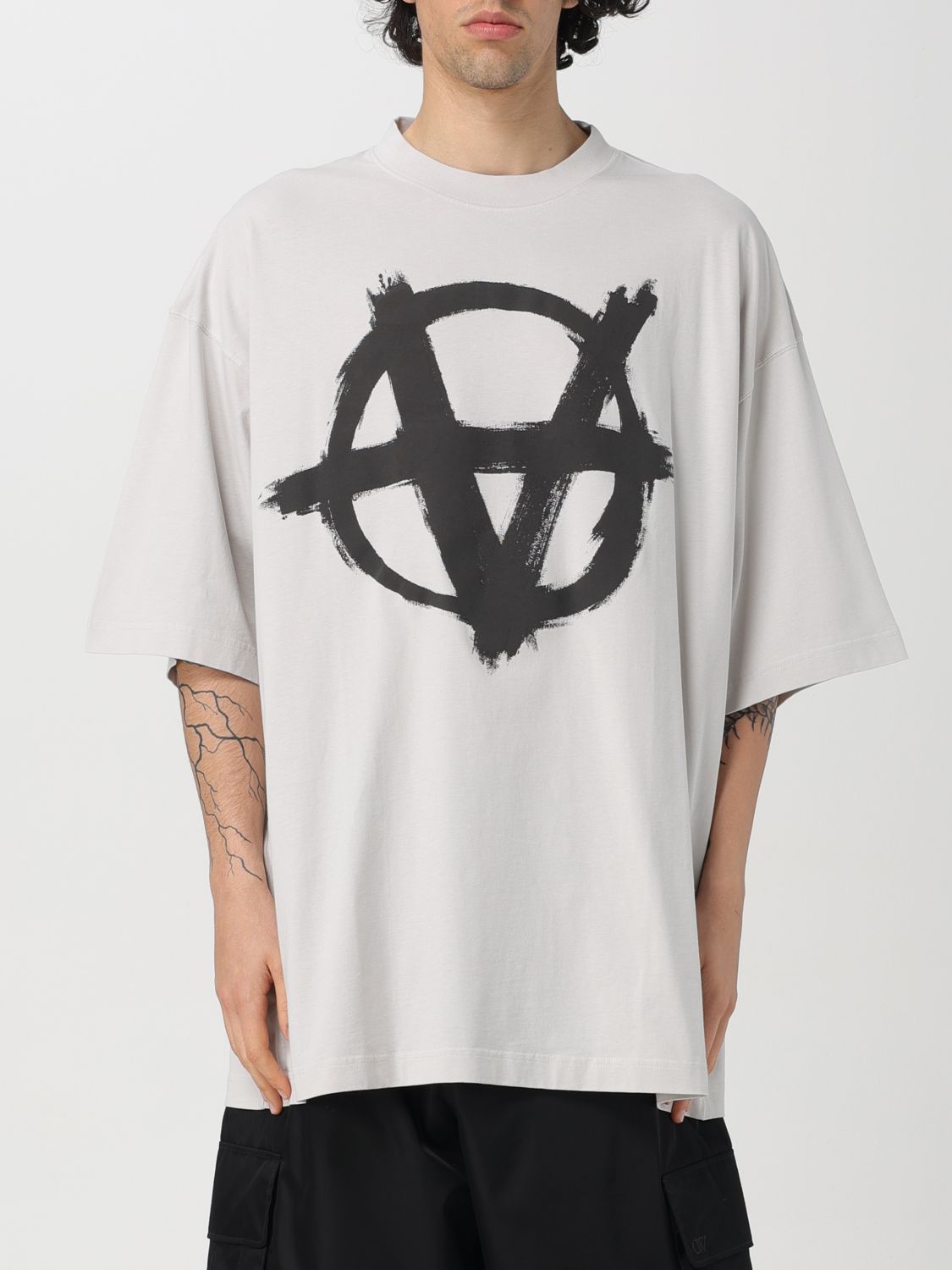 image of Vetements T-Shirt Men Blue (Size Large)