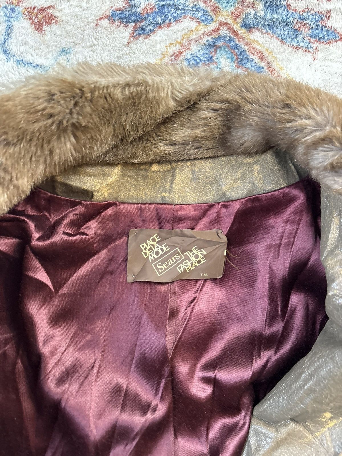 Sears Vintage Sears Tissave Pile Faux Fur Jacket Large Size L / US 10 / IT 46 - 3 Thumbnail