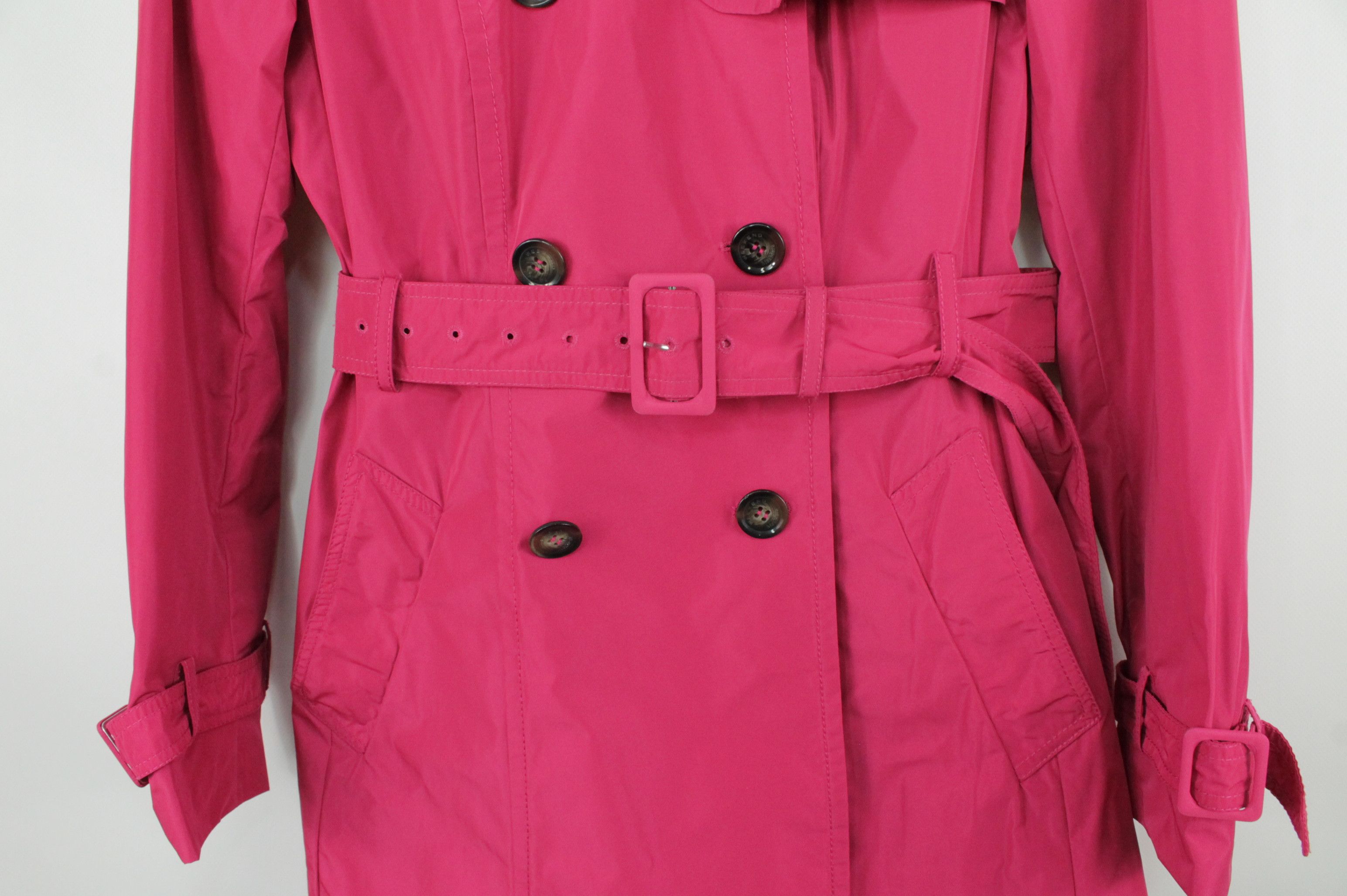 Weekend Max Mara Weekend Max Mara Double-Breasted Belted Pink Trench Coat Size S / US 4 / IT 40 - 3 Thumbnail