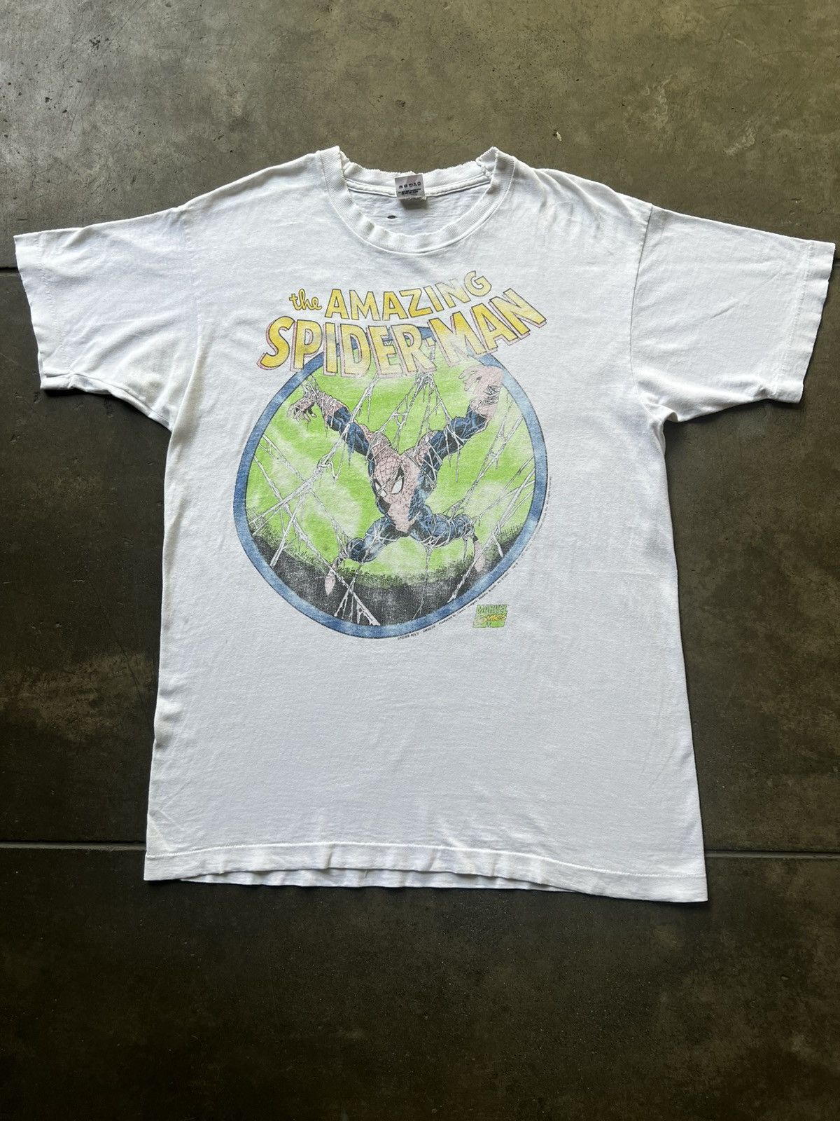 Vintage VTG 1992 Spider-Man Comic Images Marvel Tee Shirt Daredevil Size US XL / EU 56 / 4 - 1 Thumbnail