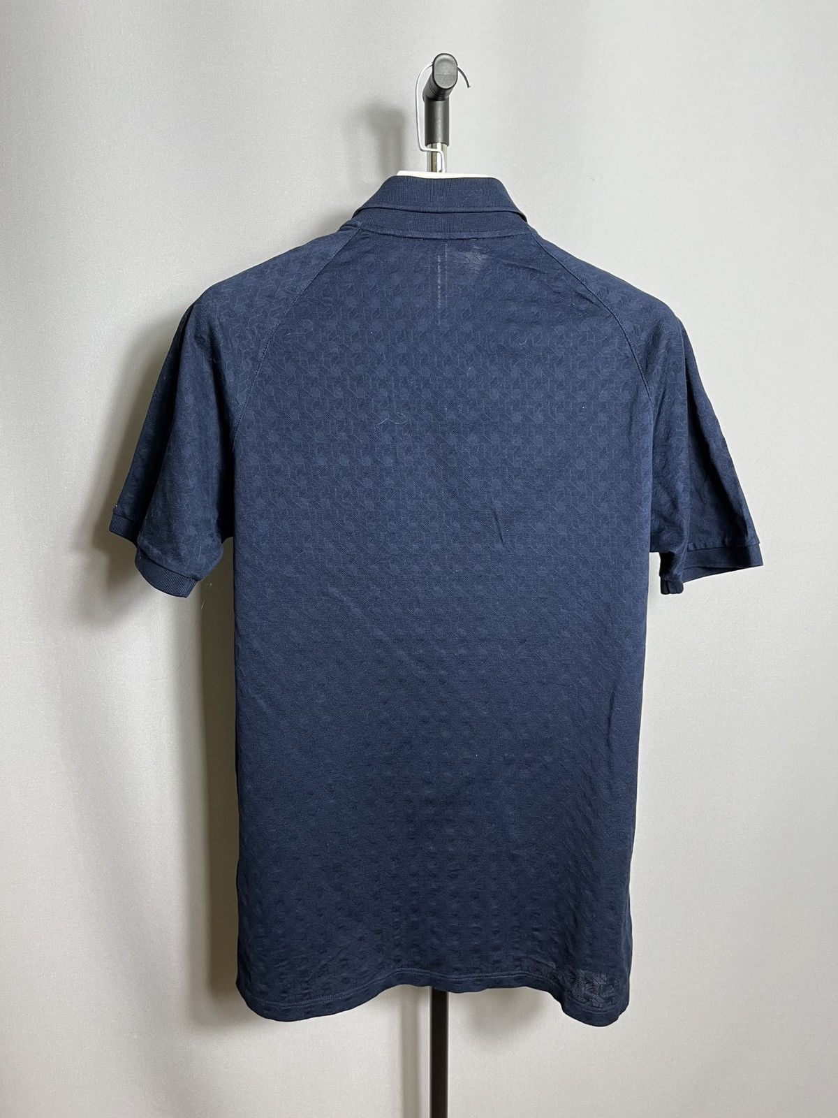 Designer Versace collection blue men’s polo shirt cotton short sleeve Size US XL / EU 56 / 4 - 9 Thumbnail