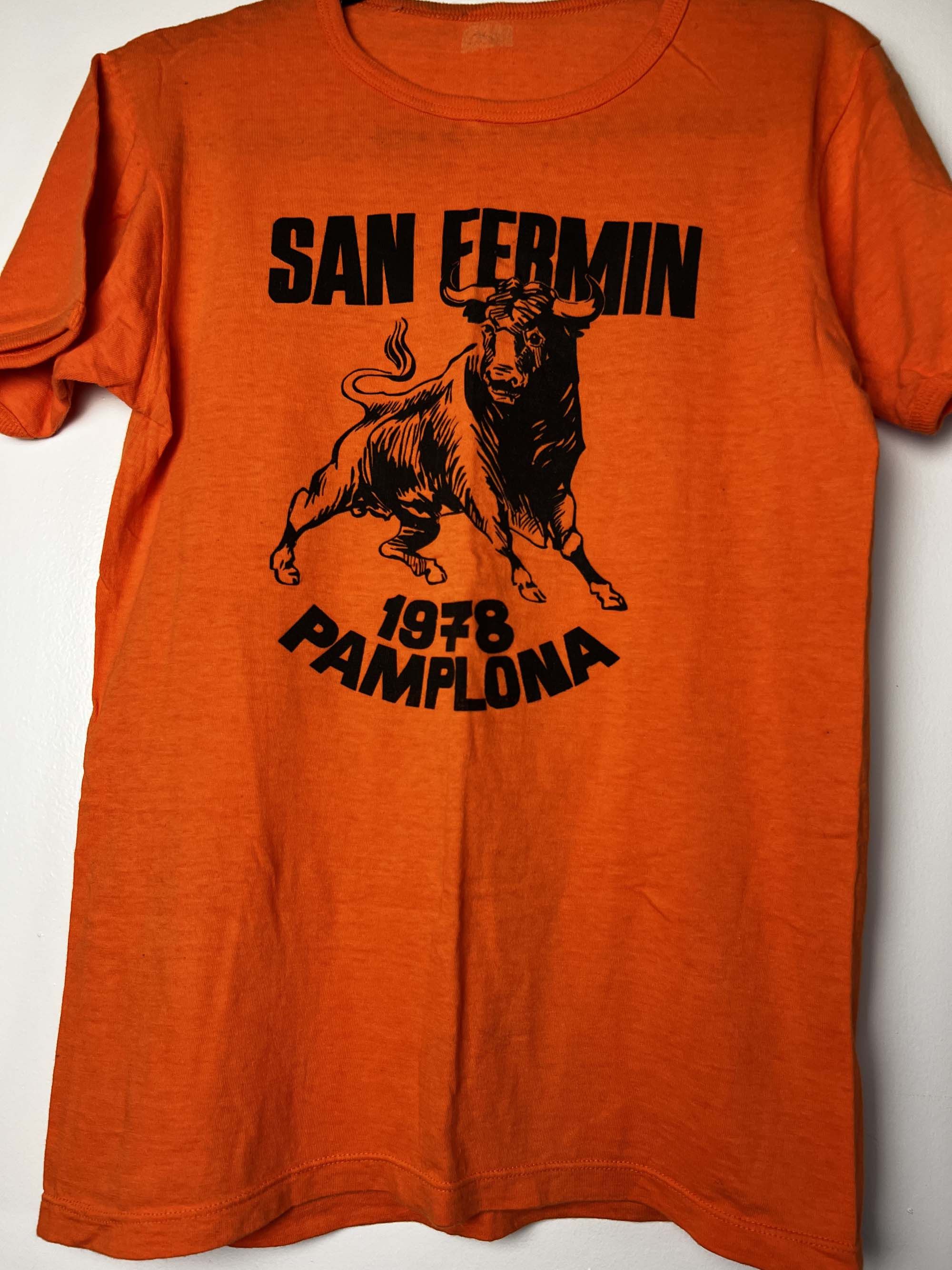 Vintage 1978 San Fermín Running of the Bulls Fest in Pamplona, Spain Size US S / EU 44-46 / 1 - 2 Thumbnail