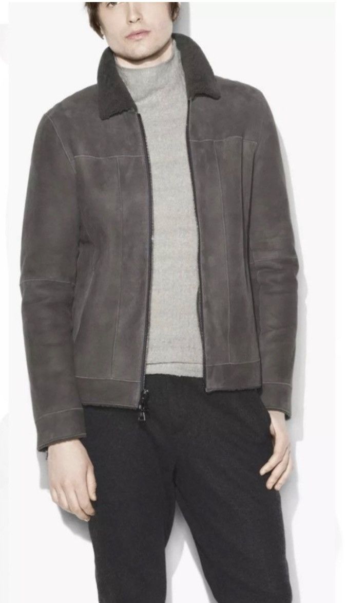John Varvatos Shearling Zip Front Jacket USA 38 EU 48 Size US M / EU 48-50 / 2 - 1 Thumbnail