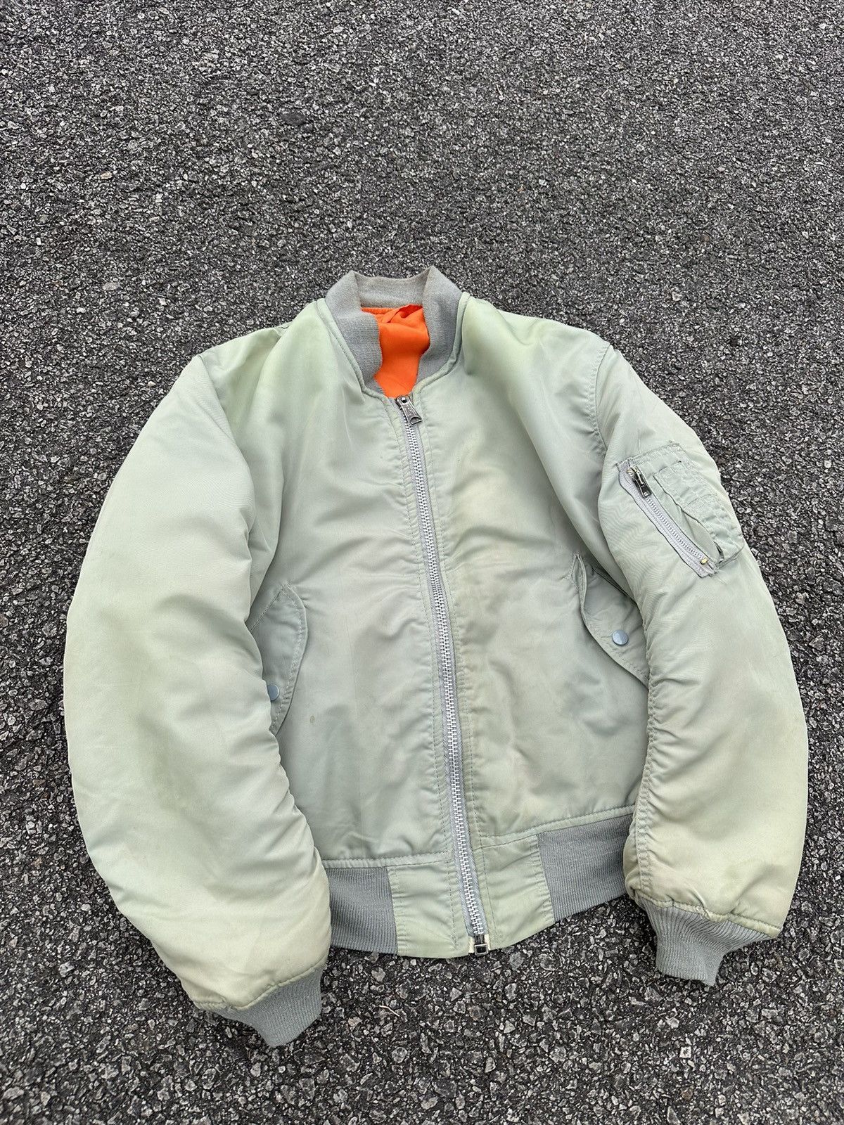 Vintage 🪖Vintage MA-1 Man Intermediate Pract Bomber Jacket Size US L / EU 52-54 / 3 - 2 Thumbnail