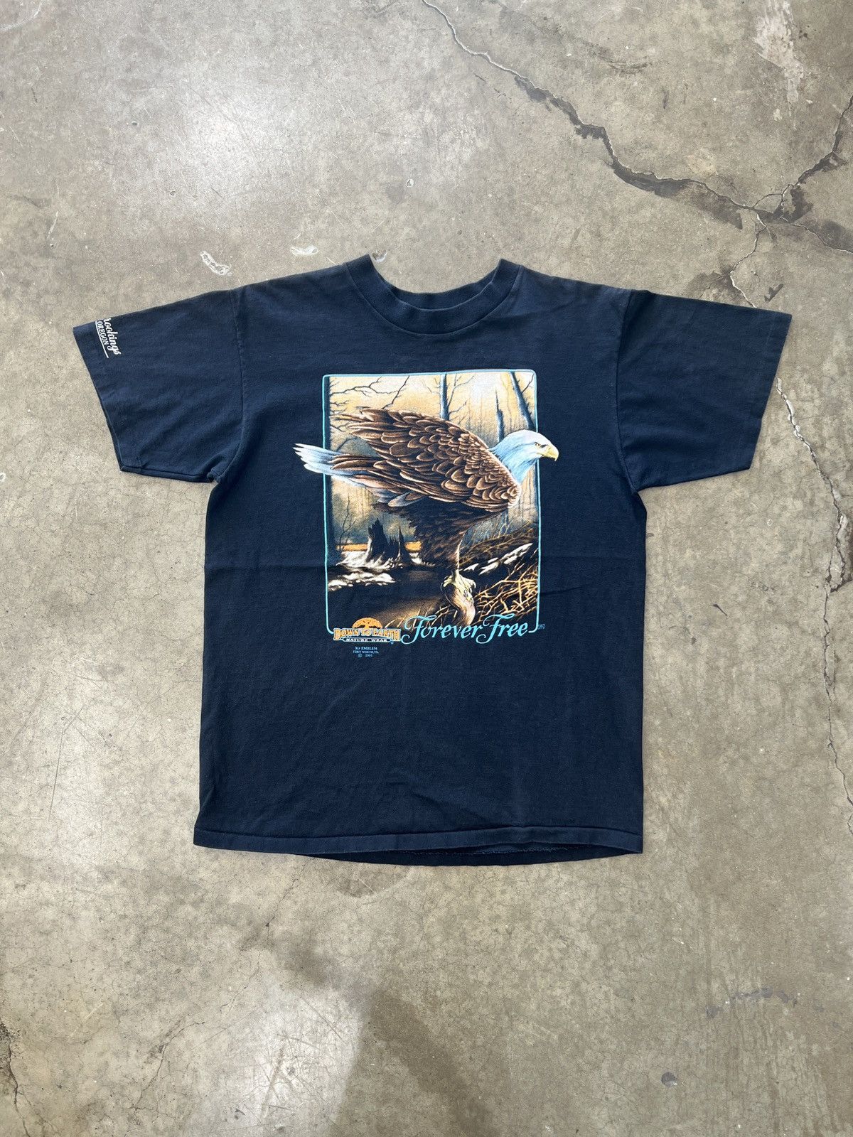 Vintage Vintage 1991 Forever Free Eagle Nature Tee Singe Stitch Large Size US L / EU 52-54 / 3 - 2 Thumbnail