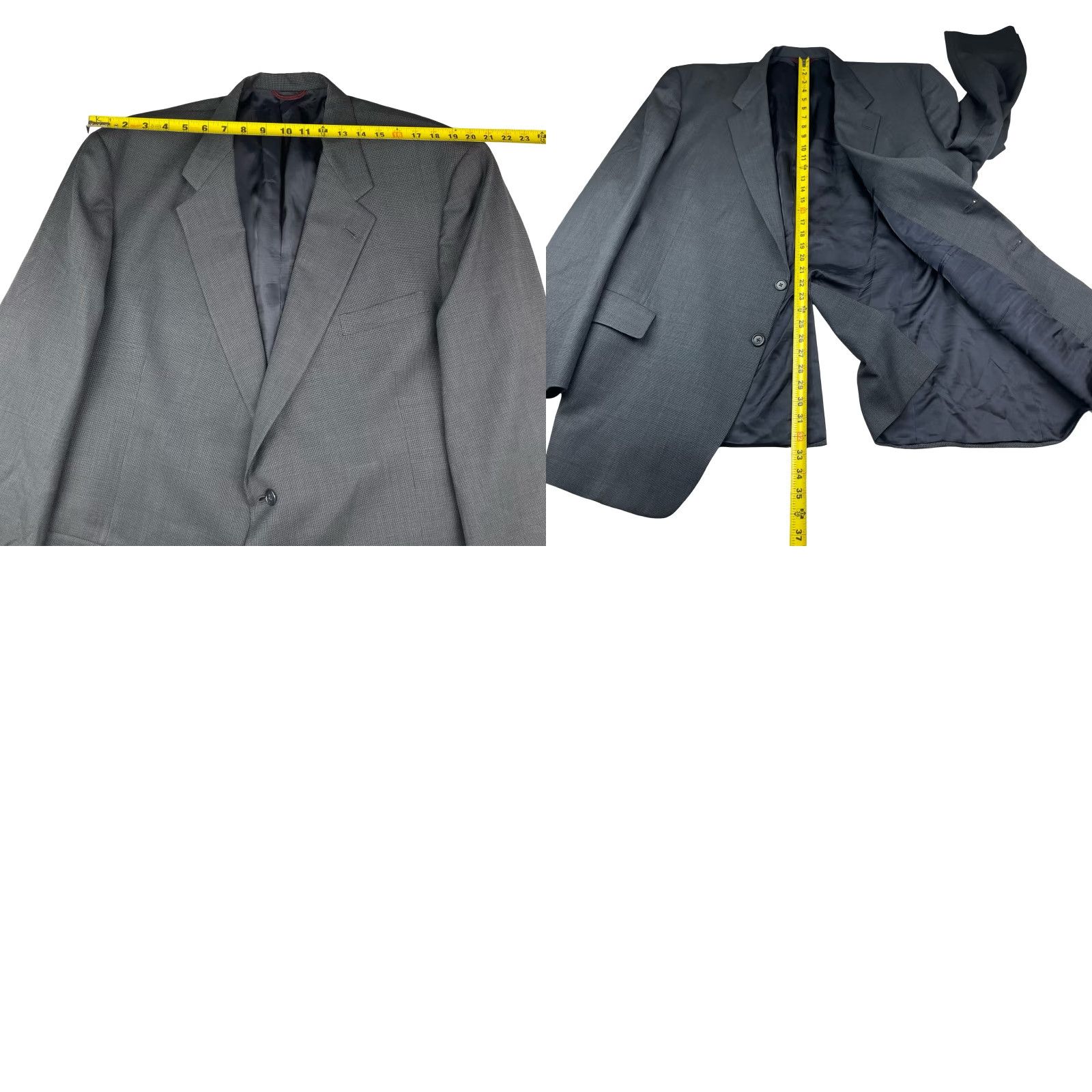 Hart Schaffner Marx Hart Schaffner Marx Blazer Blue 100% Wool Two-Button Long Blue Size 50 Mens Big & Tall Jacket Style Notch Lapel Size 50R - 8 Thumbnail