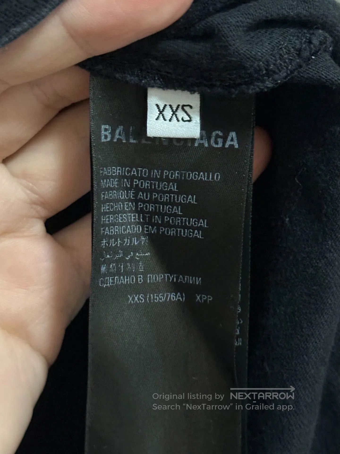 Balenciaga Balenciaga Distressed Script Logo T-shirt. Size US XXS / EU 40 - 3 Thumbnail