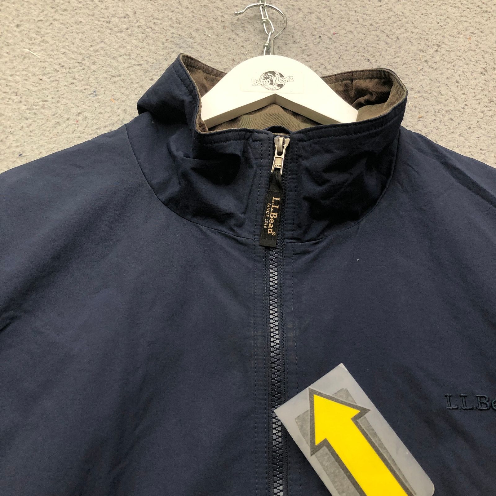 L.L. Bean LL Bean Flannel Lined Nylon Warm Up Jacket Mens XXL Navy Size US XXL / EU 58 / 5 - 8 Thumbnail