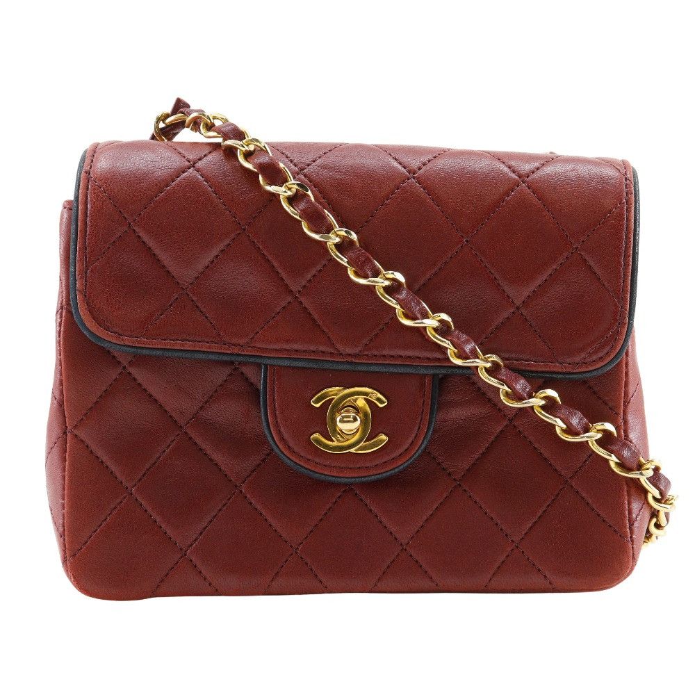 Chanel Chanel Chanel Mini Matelasse Lambskin Shoulder Bag Leather Shoulder Bag A35200 DUTY FREE for USA Size ONE SIZE - 1 Thumbnail