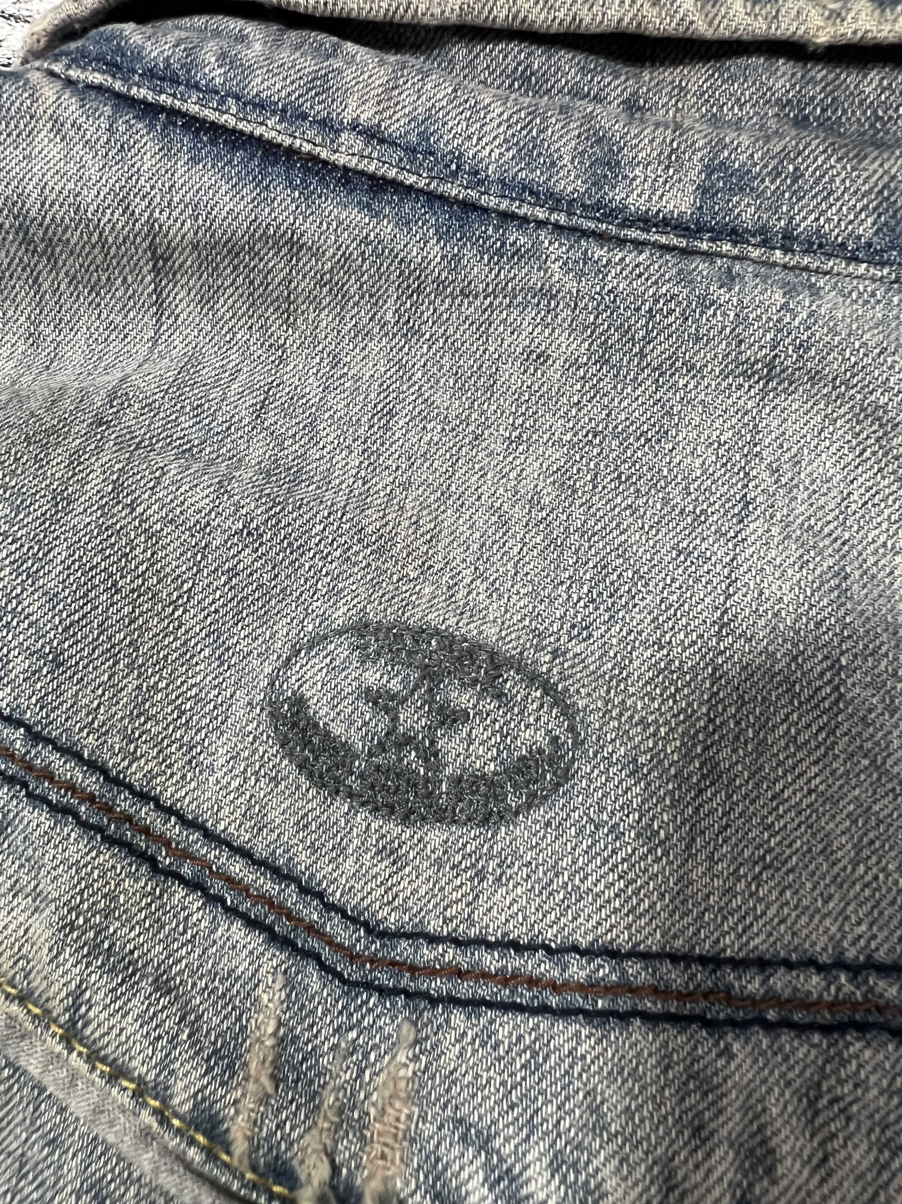 Japanese Brand 2000s Archival Ripped Trucker Jeans y2k Lgb Ifsixwasnine Size US S / EU 44-46 / 1 - 5 Thumbnail