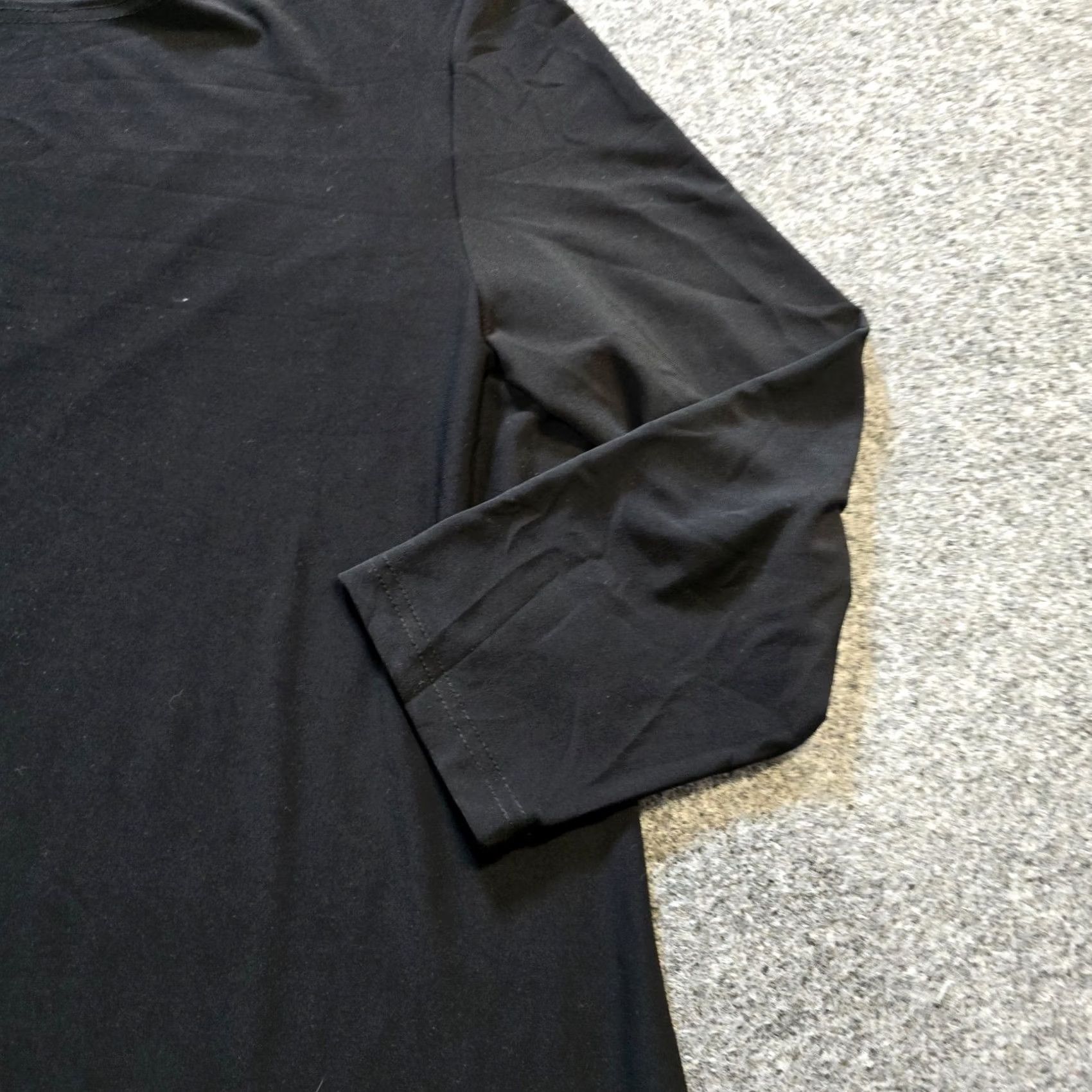 Vintage Sympli Top Womens Plus Size 18 Black Tunic Stretchy Slinky Minimalist Blouse Size XXL / US 16-18 / IT 52-54 - 4 Thumbnail