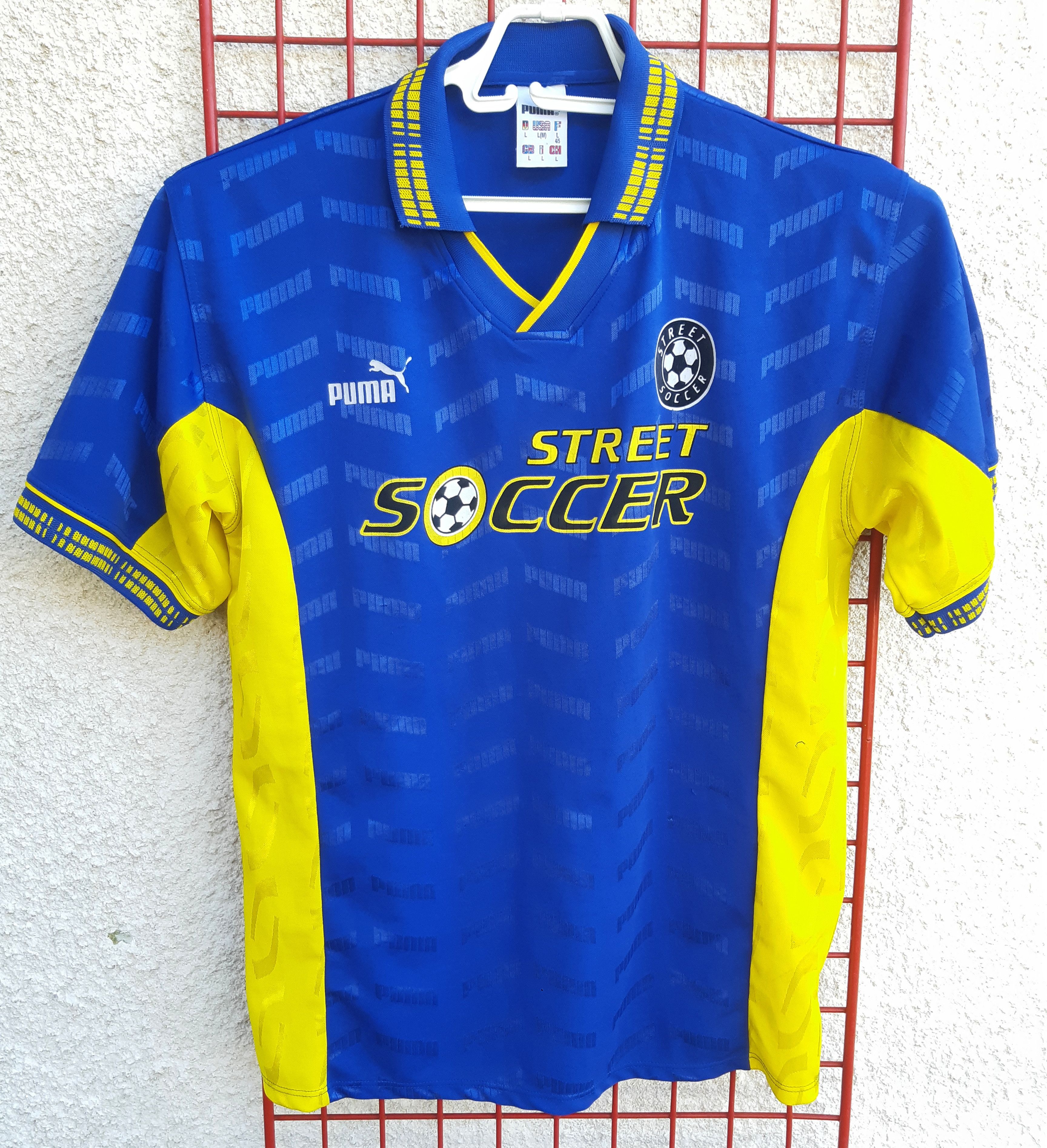 Puma Vintage 90s PUMA Street Soccer Jersey size L Size US L / EU 52-54 / 3 - 1 Thumbnail
