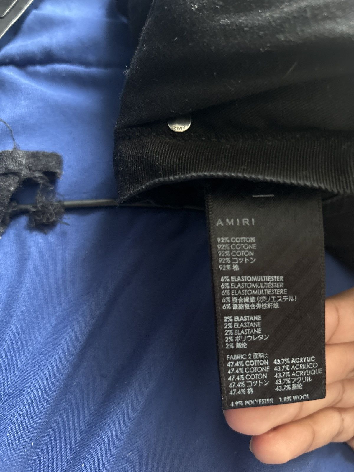 Amiri Amiri Mx1 Black White Patches Bandana Size US 32 / EU 48 - 6 Thumbnail