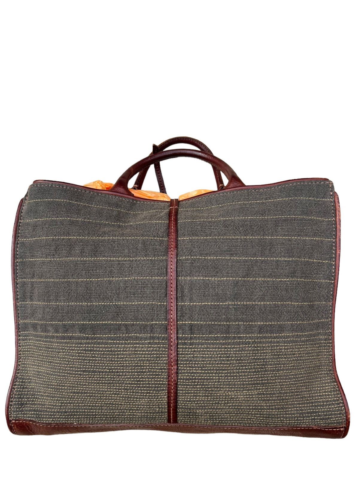 Leather Genten Japan Hybrid Canvas Leather Bag Size ONE SIZE - 8 Thumbnail