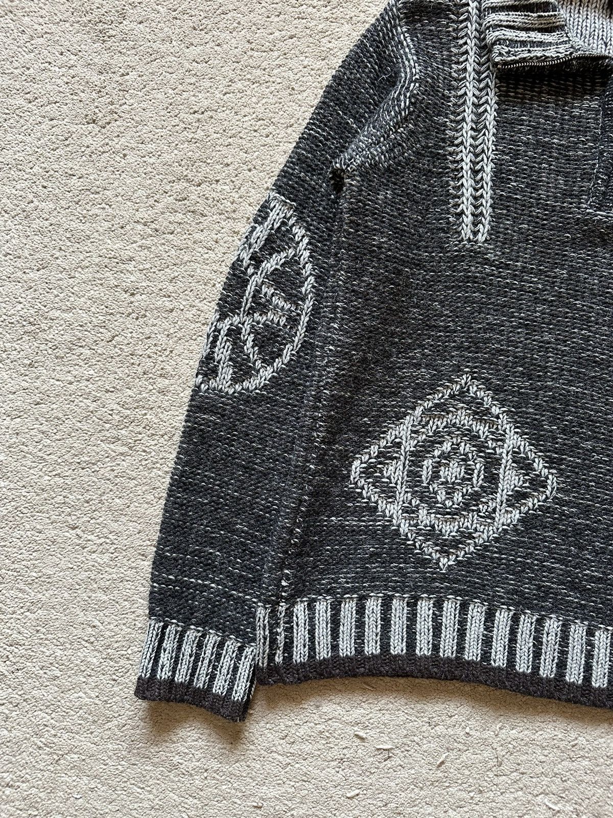 Versace 2000s Versace Heavy Cable Knitted Sweater Size US L / EU 52-54 / 3 - 3 Thumbnail