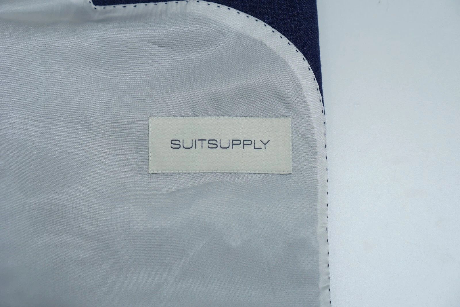 Suitsupply Men Suitsupply Suit Wool Silk Linen Blue La Spalla UK/US52S Size 52S - 4 Thumbnail